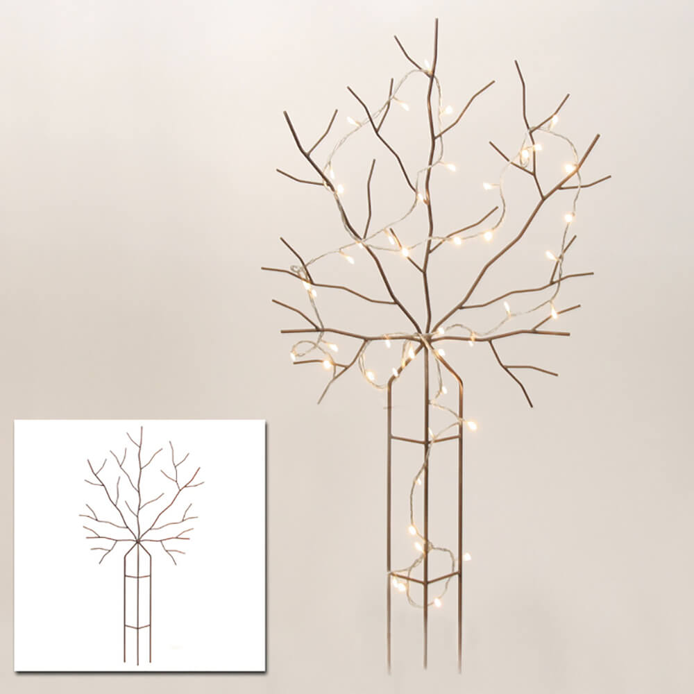 Rankornament Baum aus Metall in Rost Optik - Lignum Ferrum