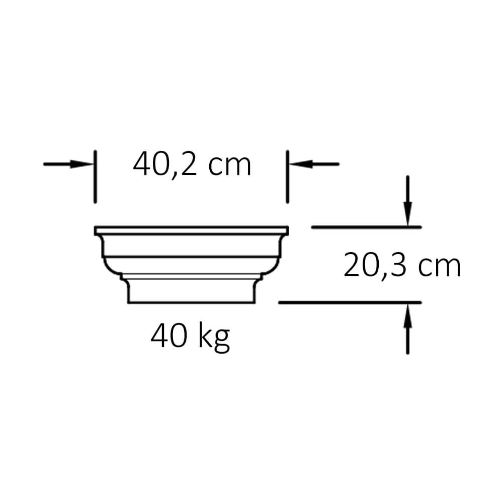 Kapitell für eckige Säule - toaskanisches Design - Beldeg / Sand