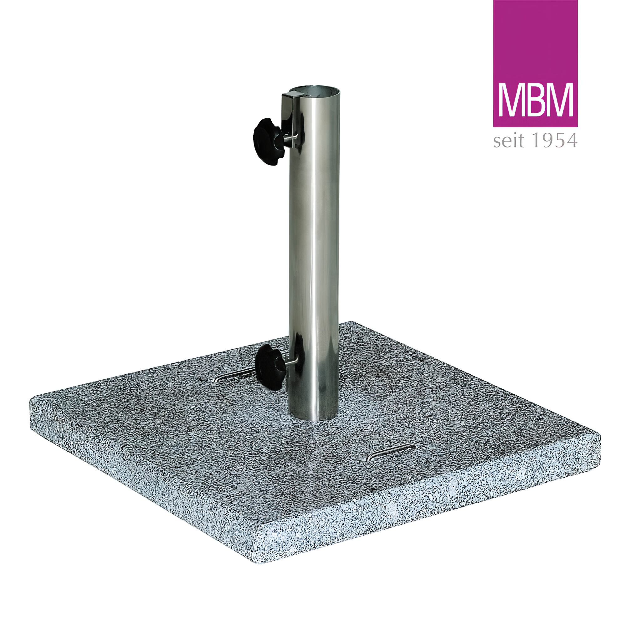 Granit Schirmständer für 275/330/440cm Sonnenschirme - 52kg - MBM - Schirmständer Sunrise