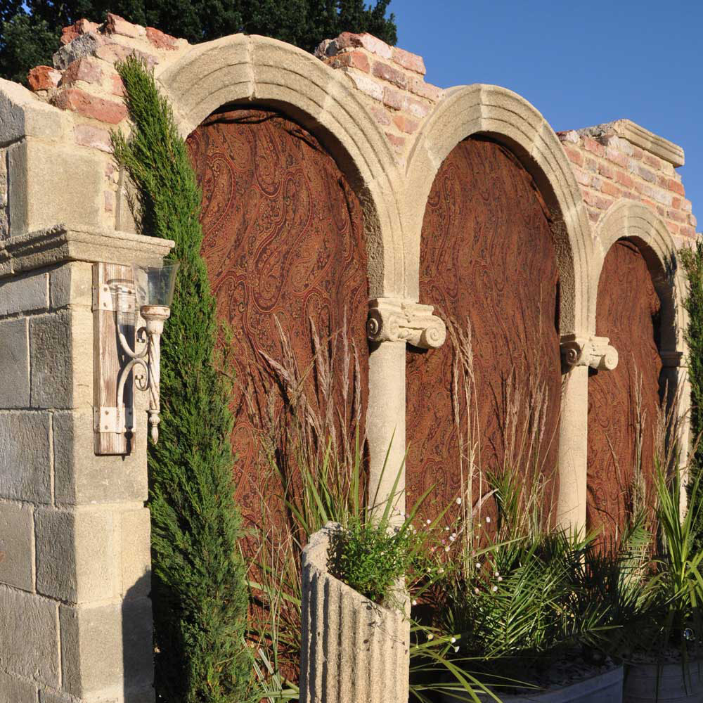 XXL 3-fach Stein Torbogen mit ionischen Säulen - Neath Arch