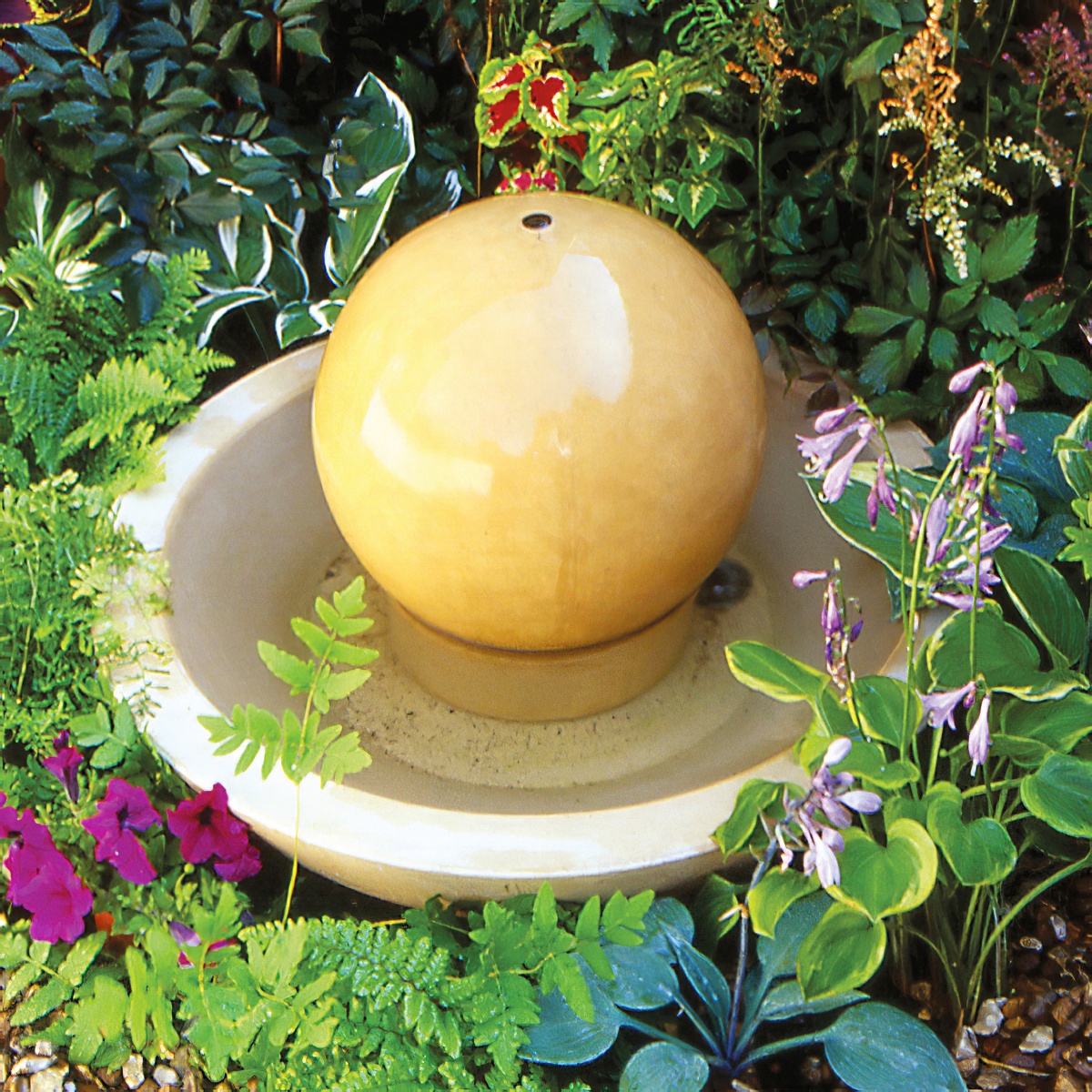 Deko Zimmerbrunnen mit Pumpe - Coppins / Sand