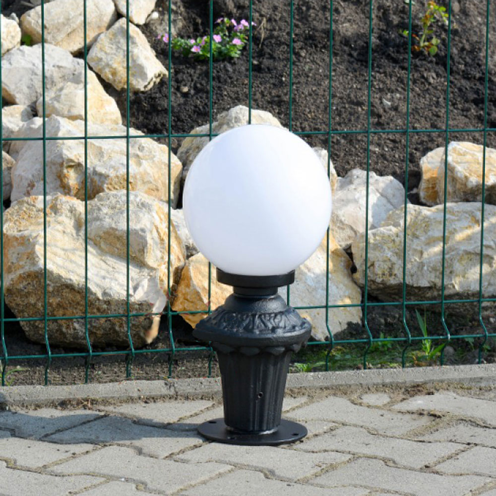 Kleine Gusseisen Leuchte für Poller und Pfeiler - Valdis / Grün