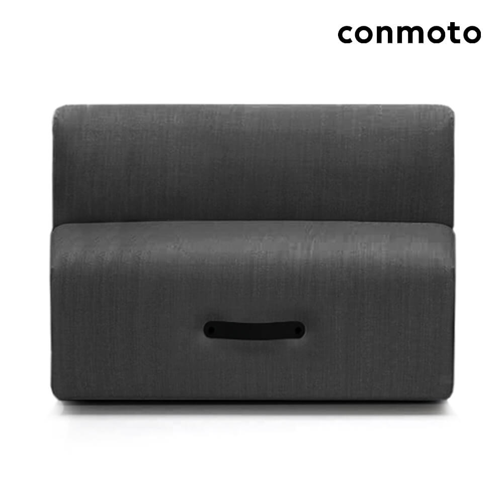 Divano da giardino grigio in materiale resistente alle intemperie