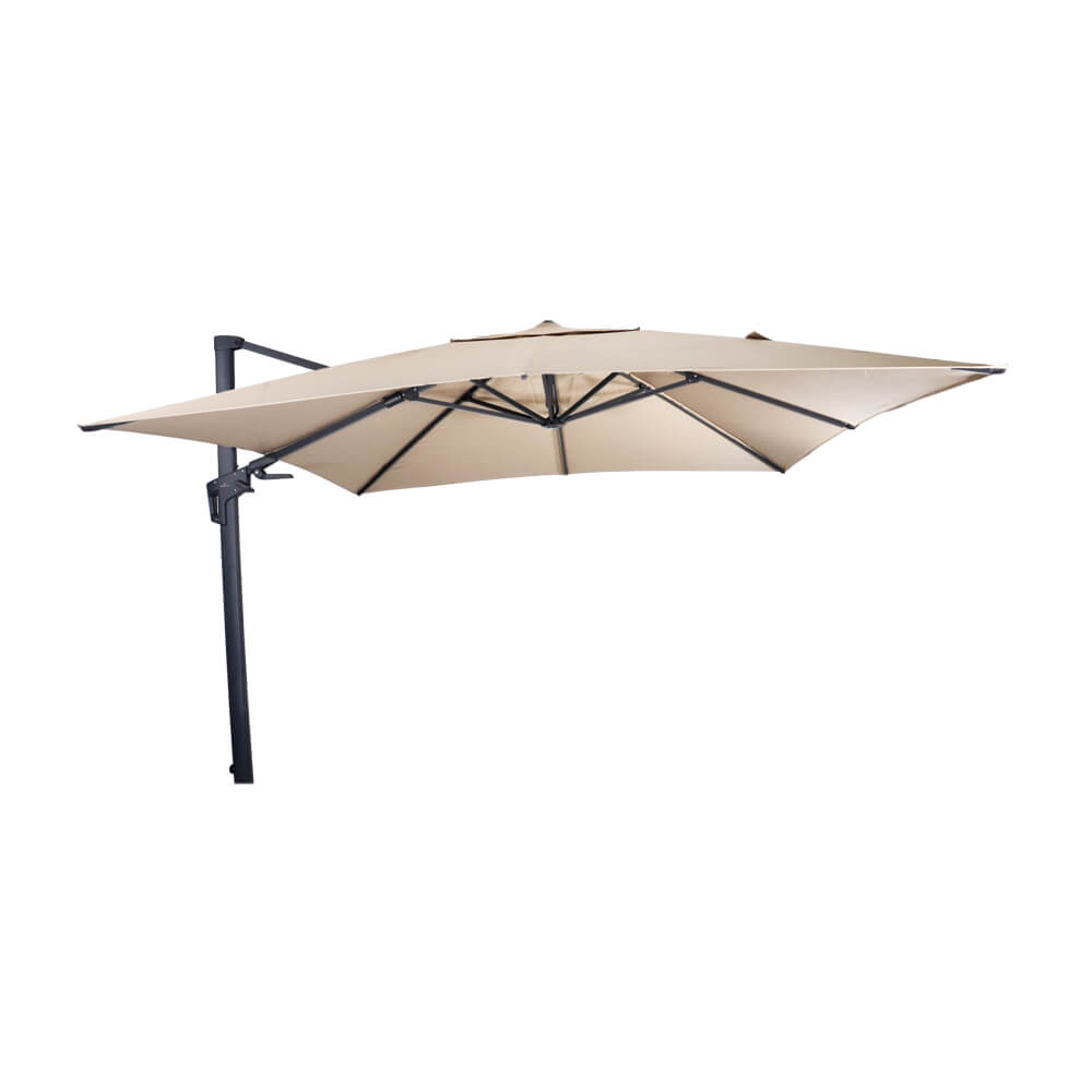 Ampel Sonnenschirm 300x300cm mit Haube - Ampelschirm Termas / Ecru