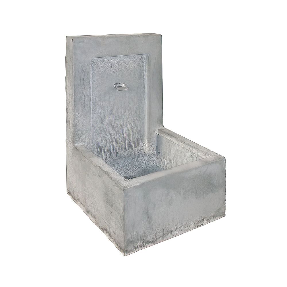 Stahl Wandbrunnen in Zink- oder Rostoptik - Onella Grona / Stahl galvanisiert