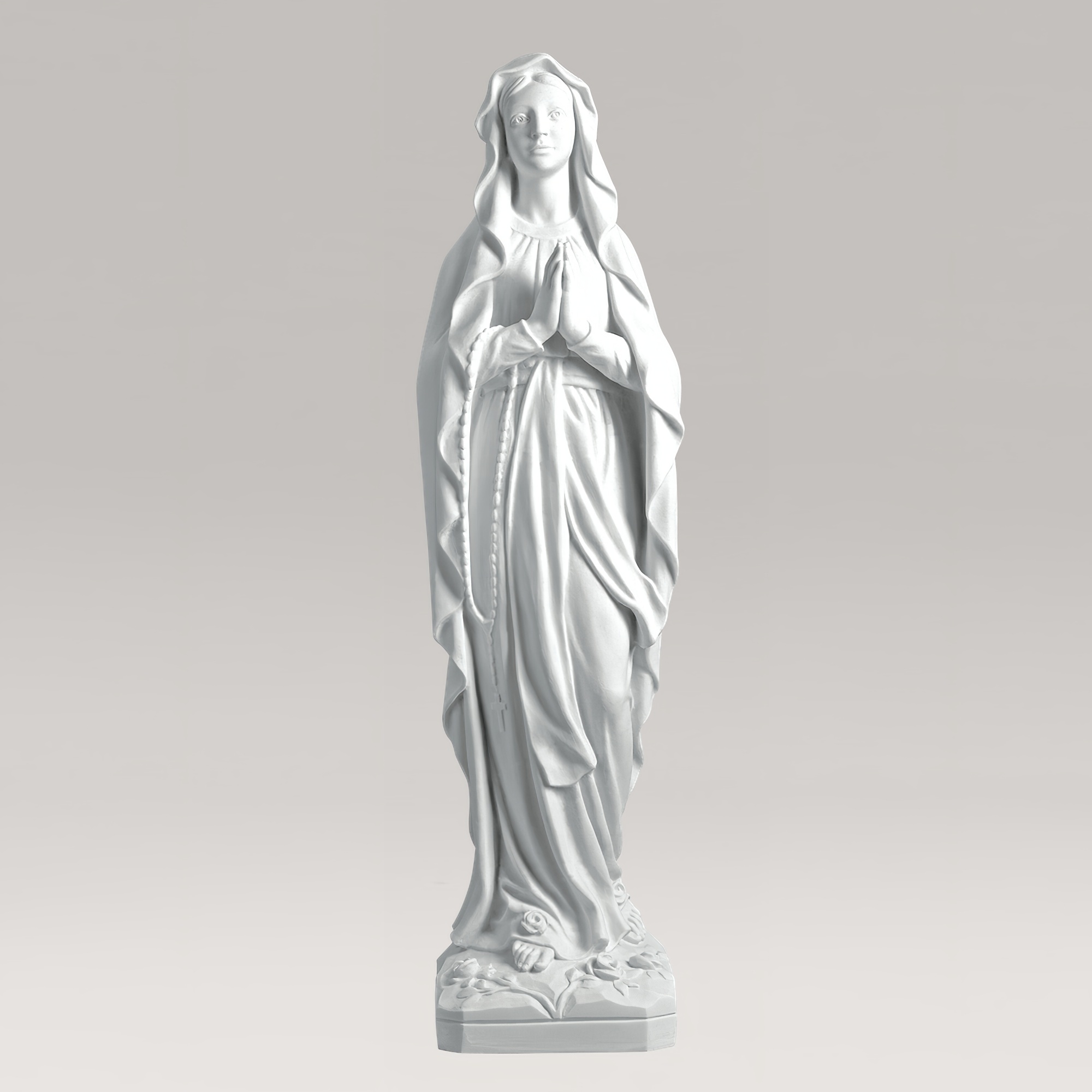 Klassische Madonnenstatue aus Marmorguss - Madonna Mirabel