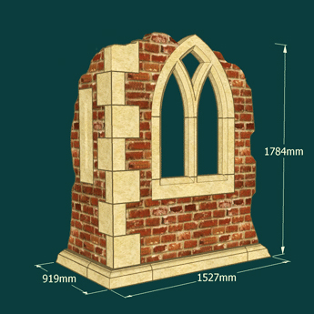 Bausatz Gartenruine - Chedworth Castle