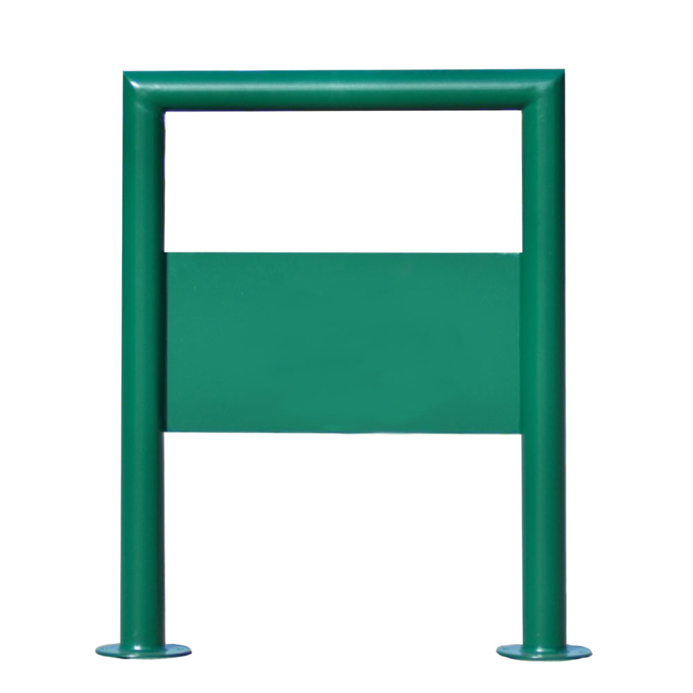 Eckiger Fahrradanlehnbügel aus Metall für Kommunen - Skjomi / Grün