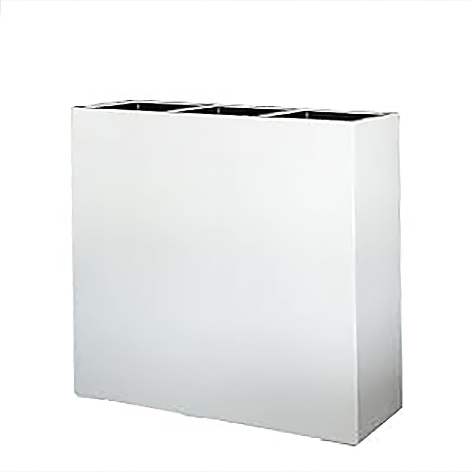 Raumteiler mit 3 Einsätzen zum bepflanzen - Polystone weiß - Bevagna / 66x72x26cm (HxBxT)