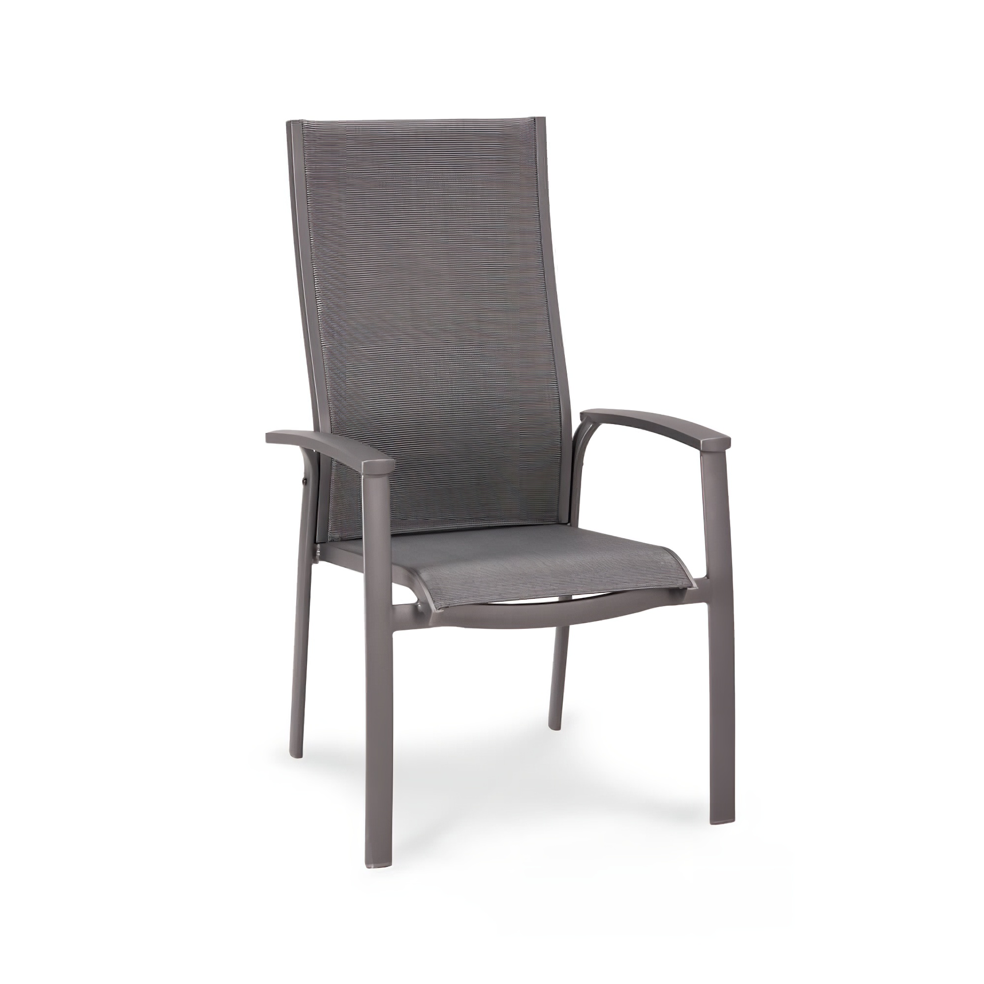 Alu Stapelstuhl mit hoher Rückenlehne - Stuhl Synabilis