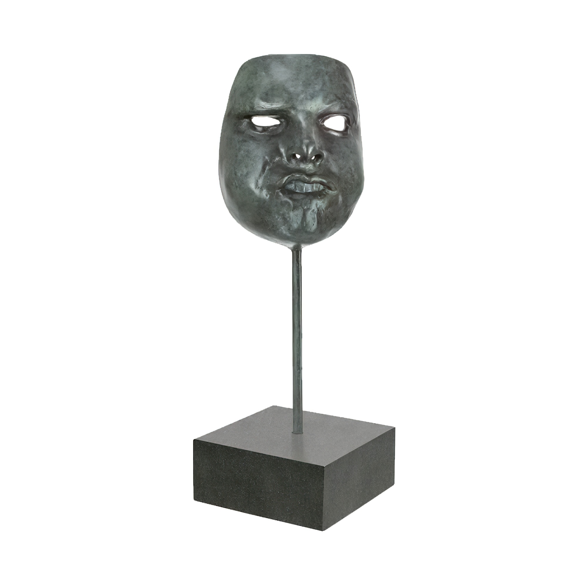 Maskenfigur aus Bronze - limitierte Künstleredition - Mask II