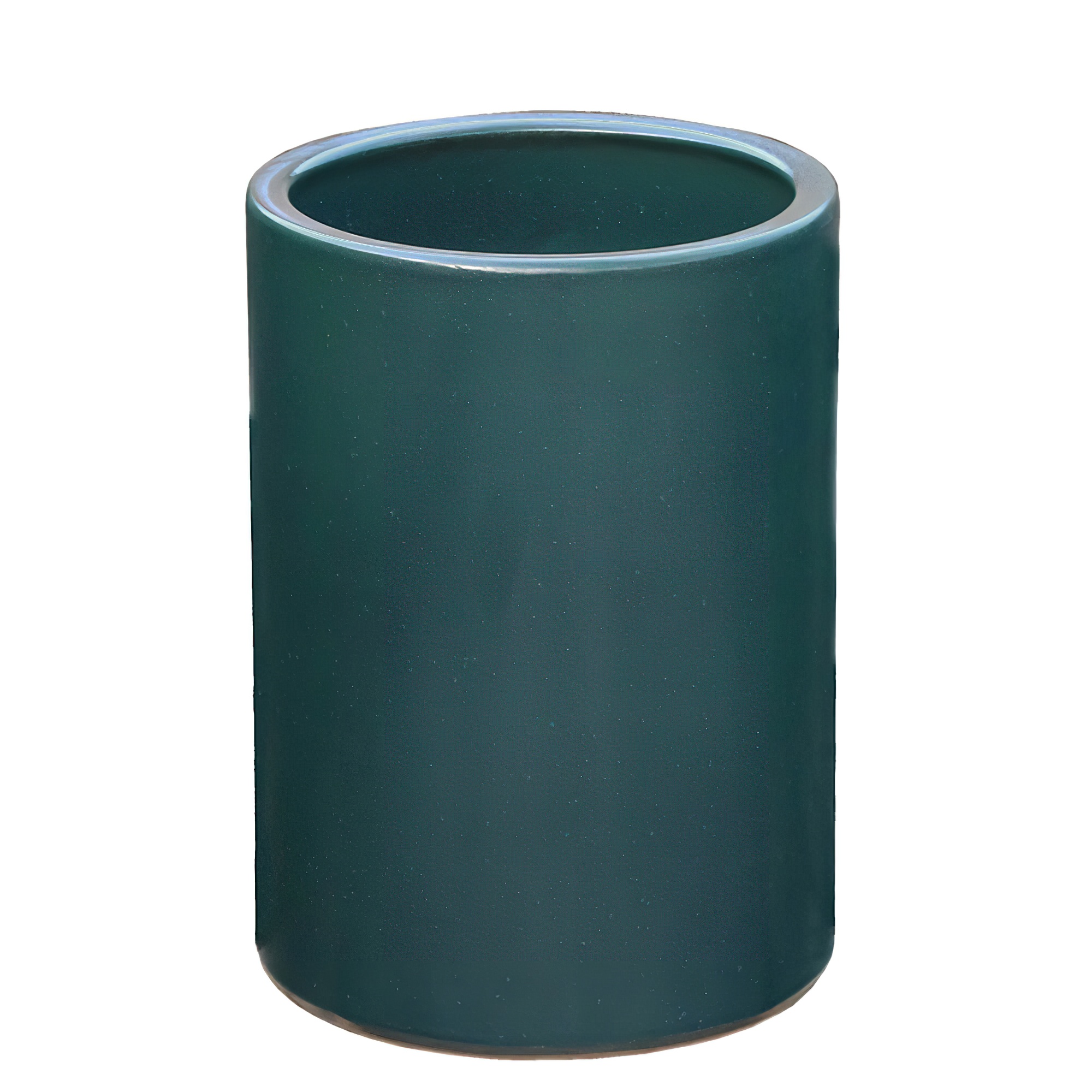 Großer grüner Blumenkübel aus Steinzeug - Winterfest - Rund - Paratus Verde