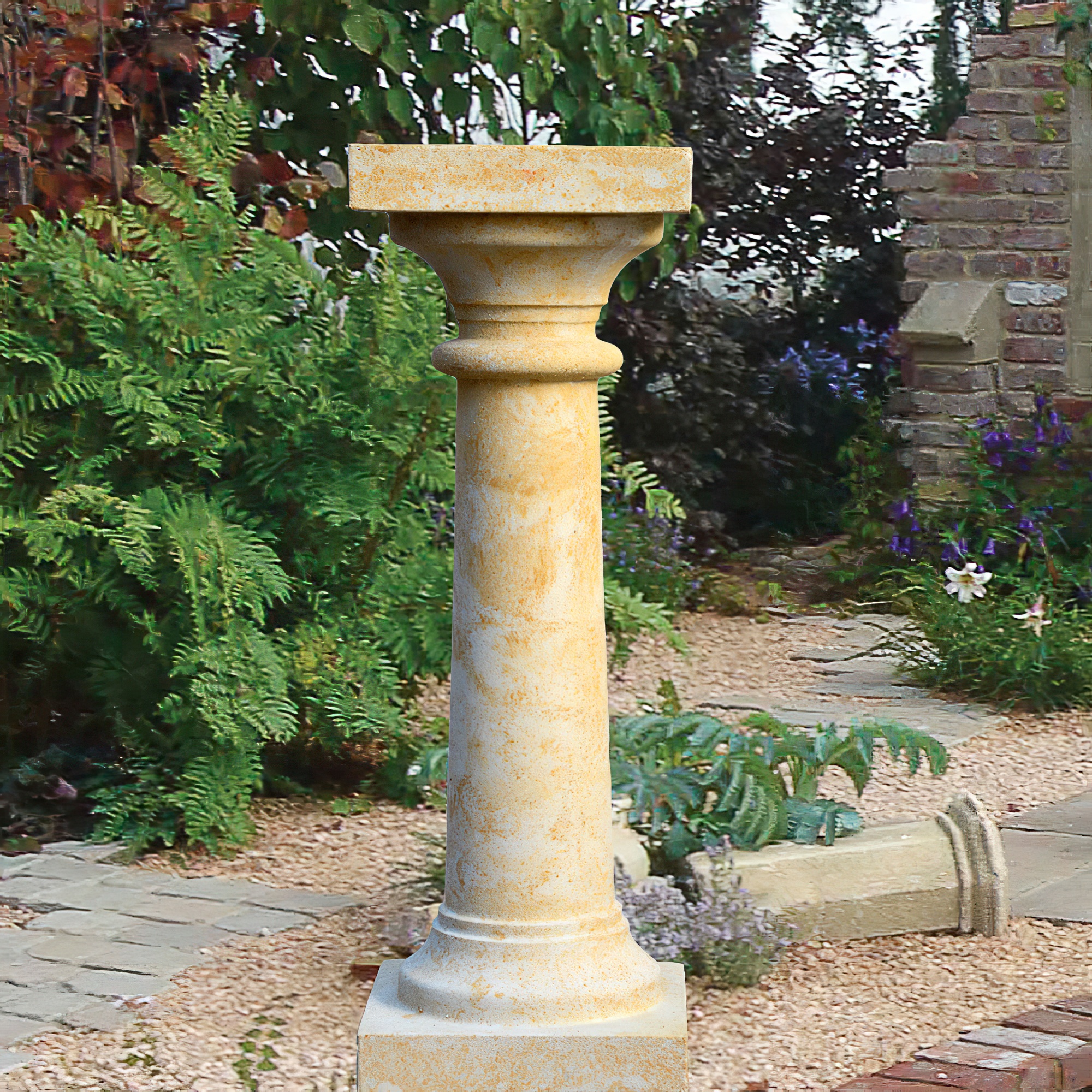 Deko Steinsäule für den Garten - Doria / Portland weiß