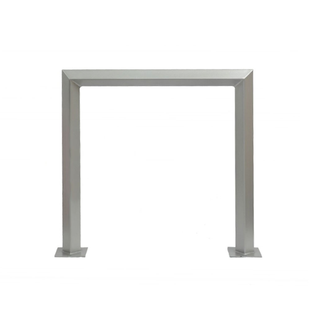 Eckiger Fahrrad Seitenständer aus Metall für den Garten - Svala / Grün