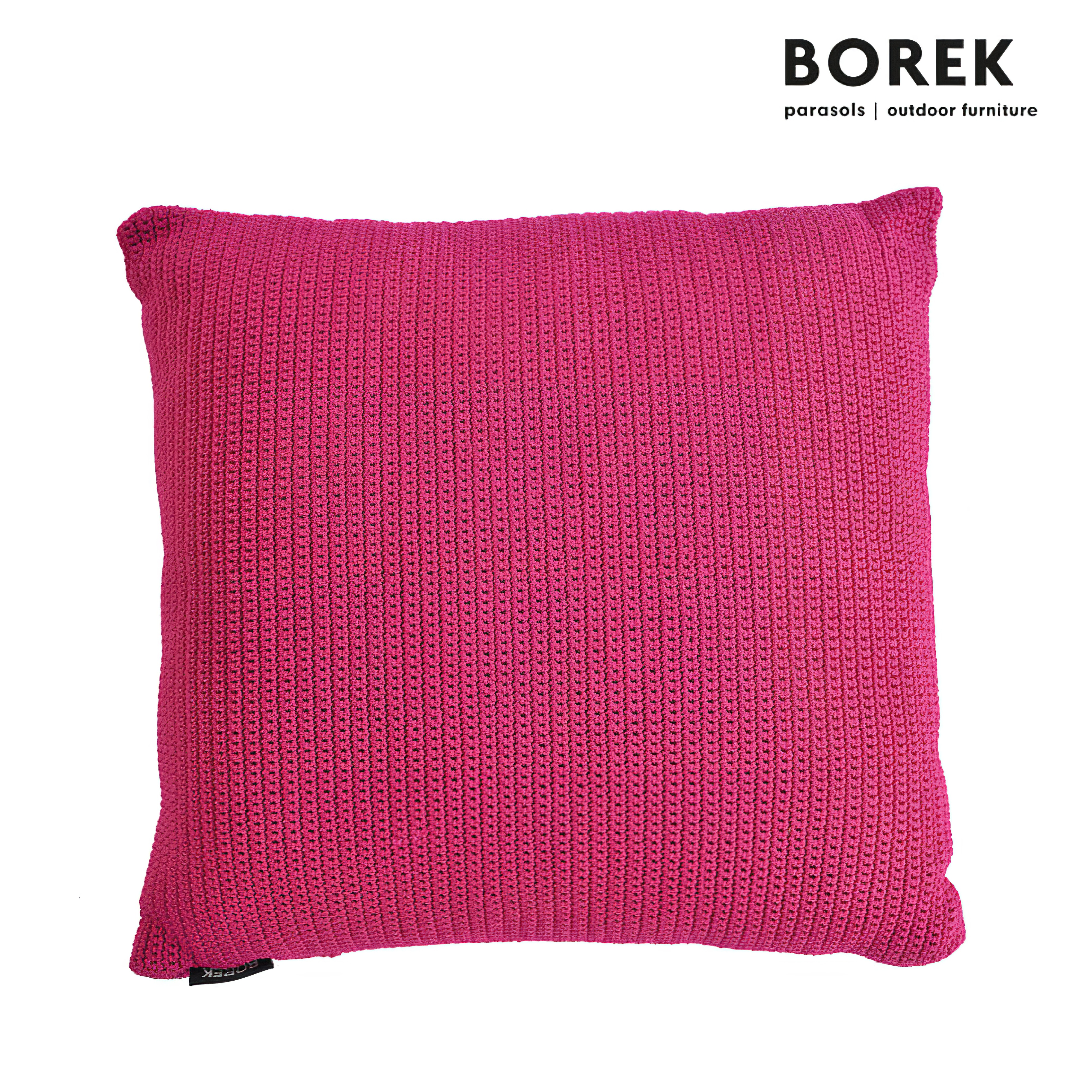 Outdoor Zierkissen von Borek - viele Farben - Ardenza Seil - Crochette Zierkissen / Fuchsia