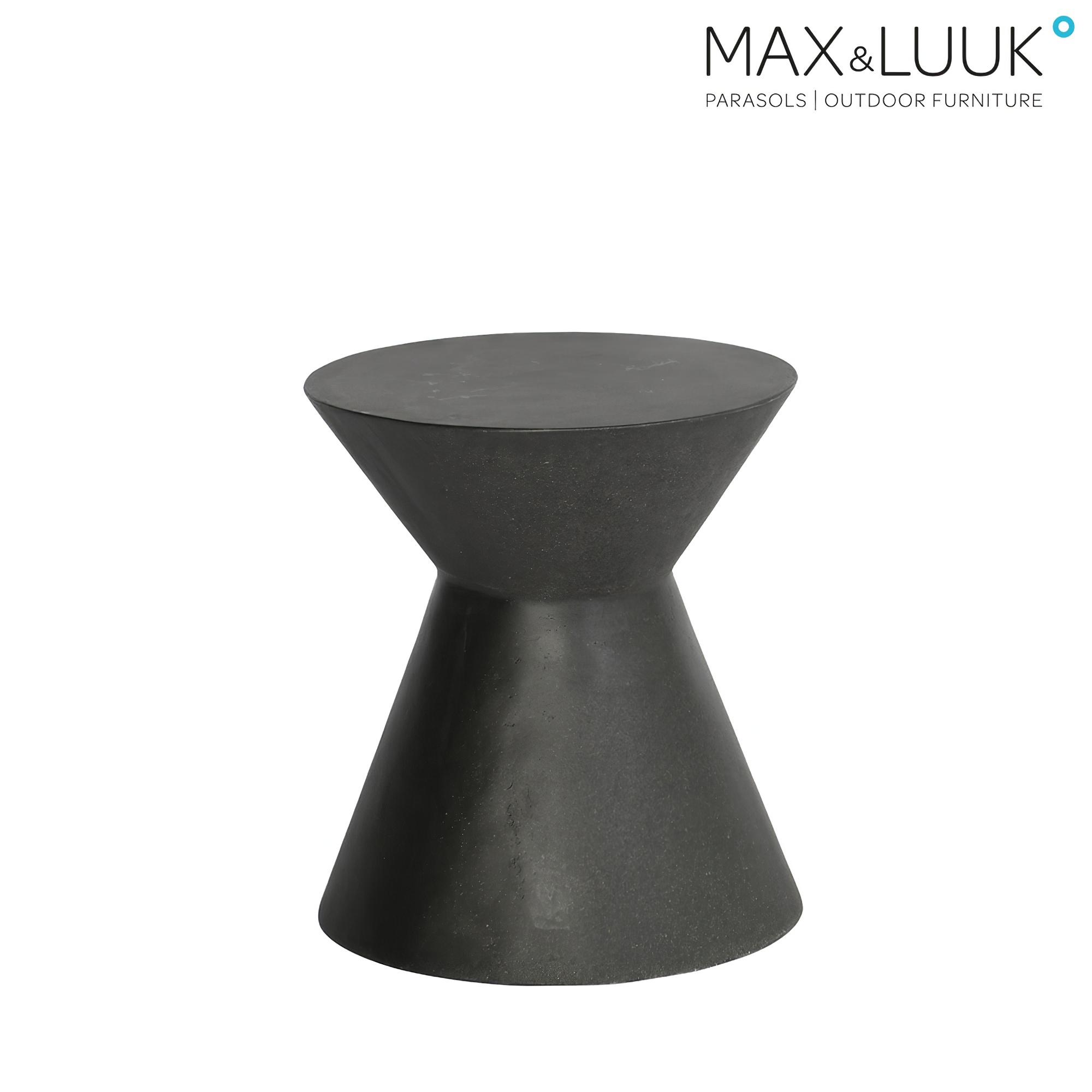 Dunkelgrauer Max & Luuk Beistelltisch aus Glasfaserkunststoff für den Garten - Connor Beistelltisch