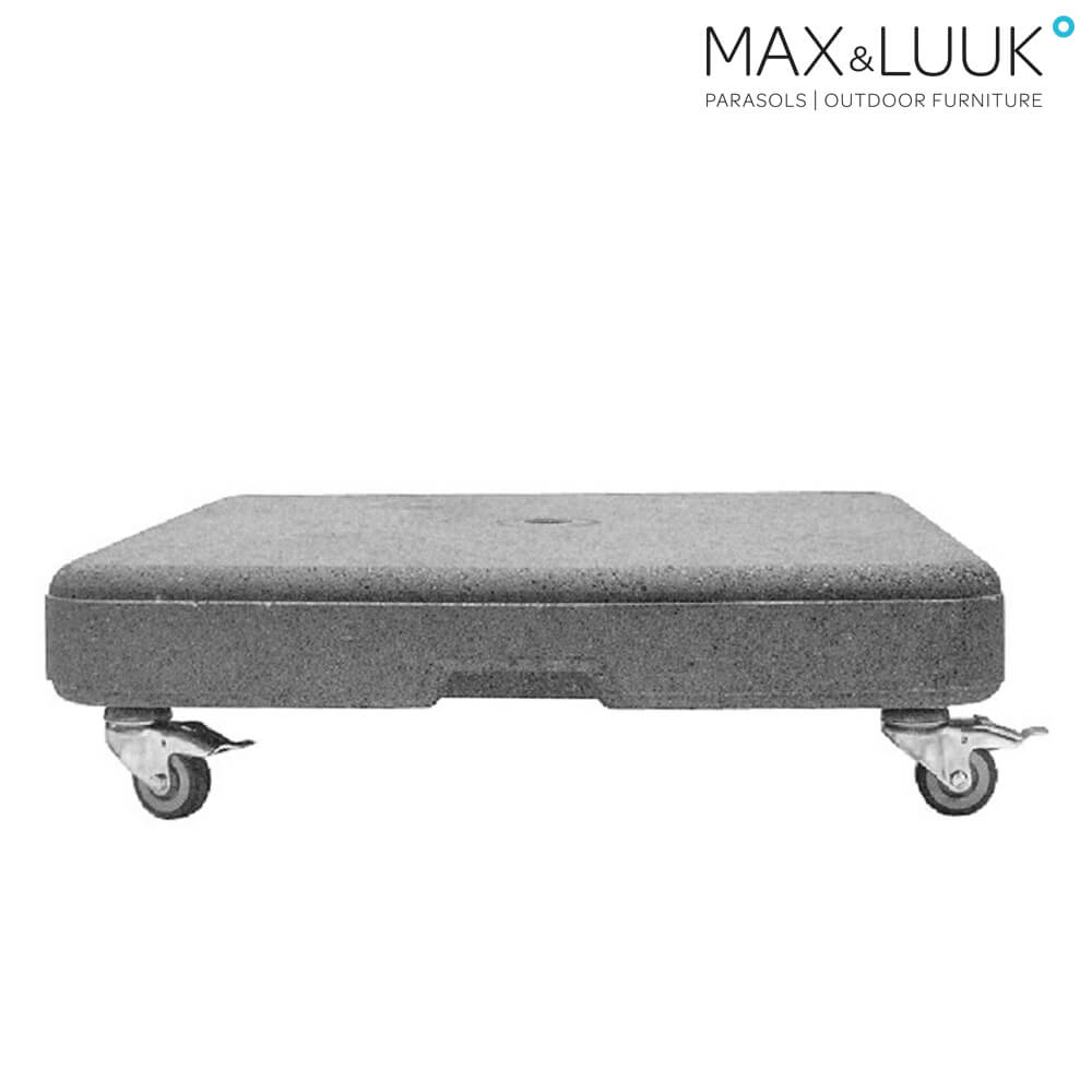 Beton Schirmständer mit Rollen für Sonnenschirm Vince - Max&Luuk - Schirmständer mit Rollen