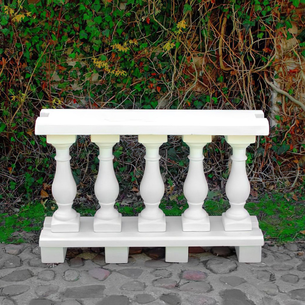 Kleine Balustrade im klassischen Design aus Steinguss - Dafne / Etna