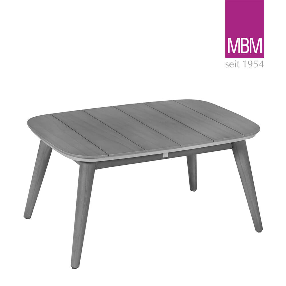 Table de jardin carrée moderne en bois avec quatre pieds