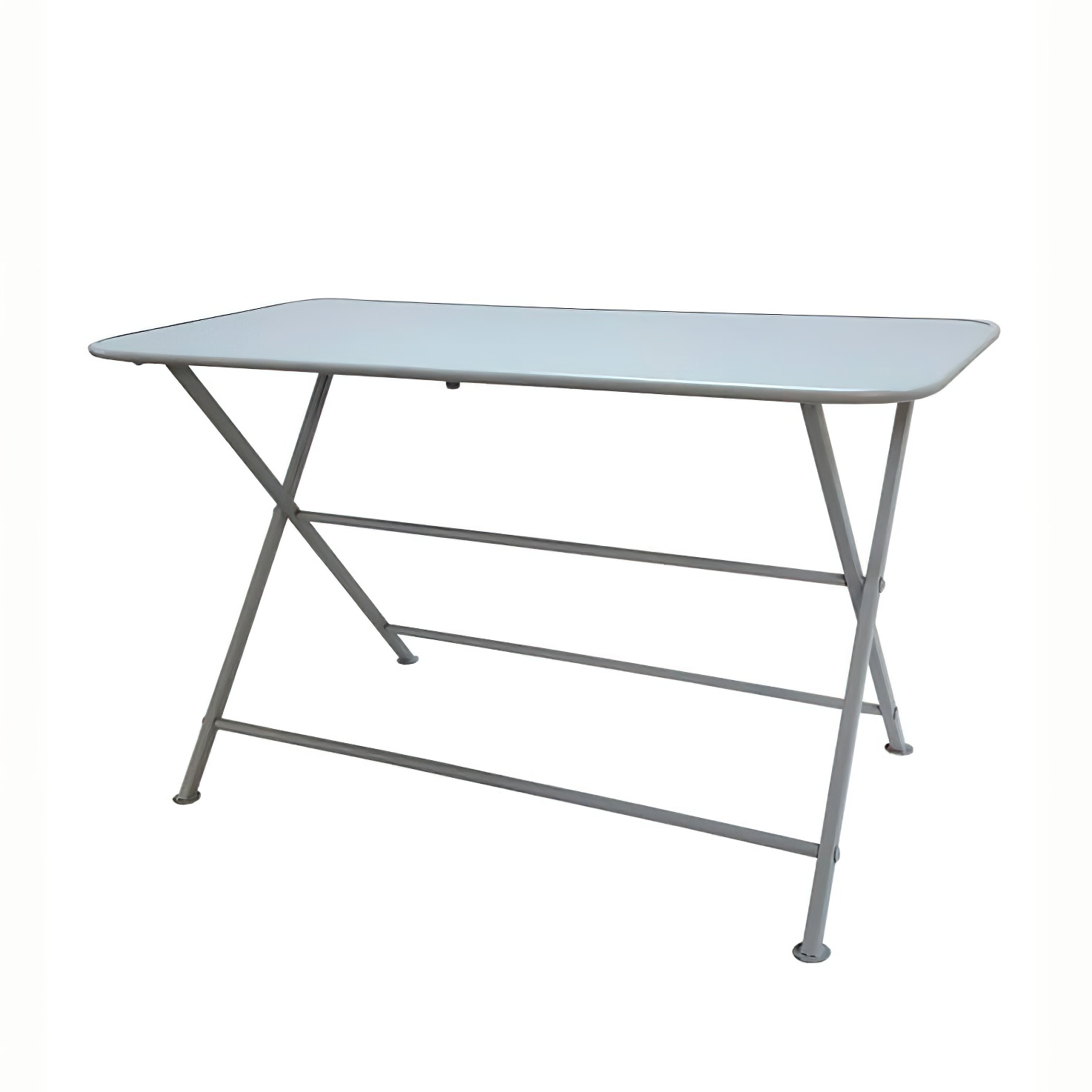 Klappbarer Gartentisch wetterfest aus Gusseisen - Youna / grün