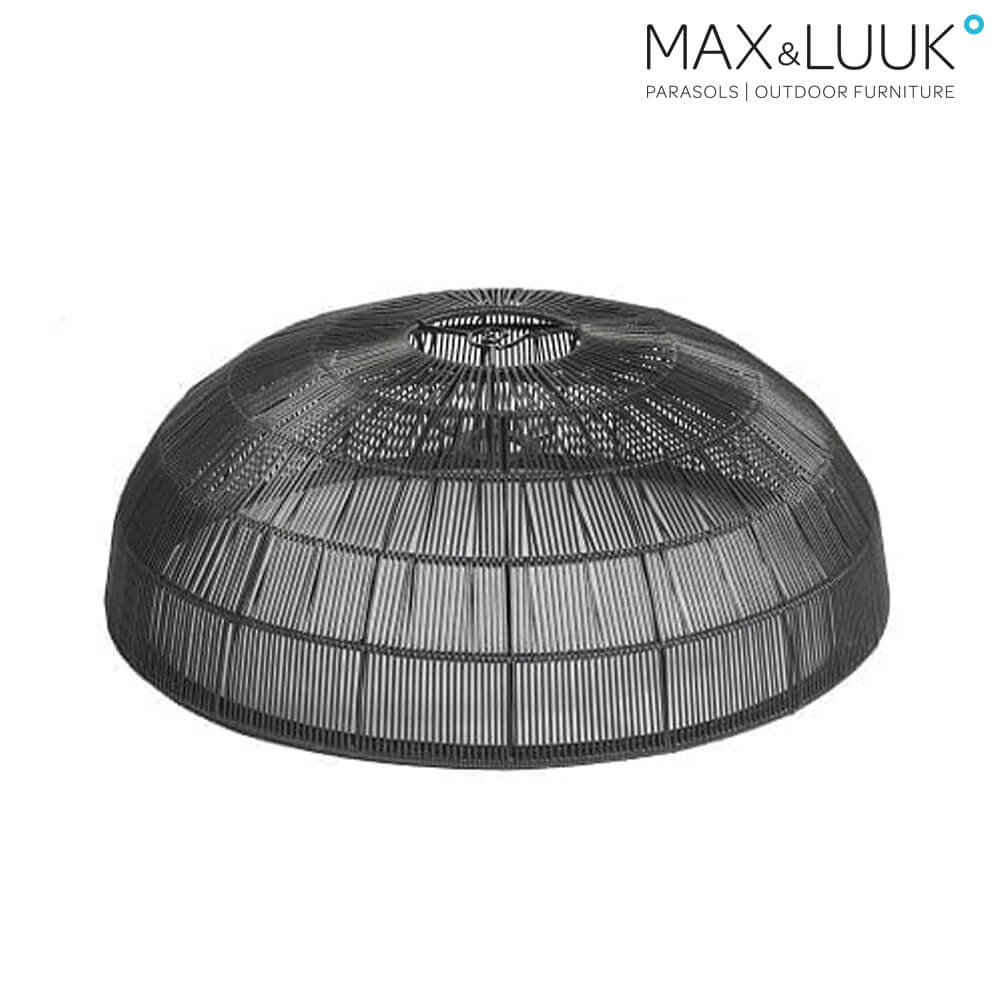 Eleganter Lampenschirm in beige/anthrazit - Lampenschirm Tim / 22x61cm (HxDm) / Anthrazit