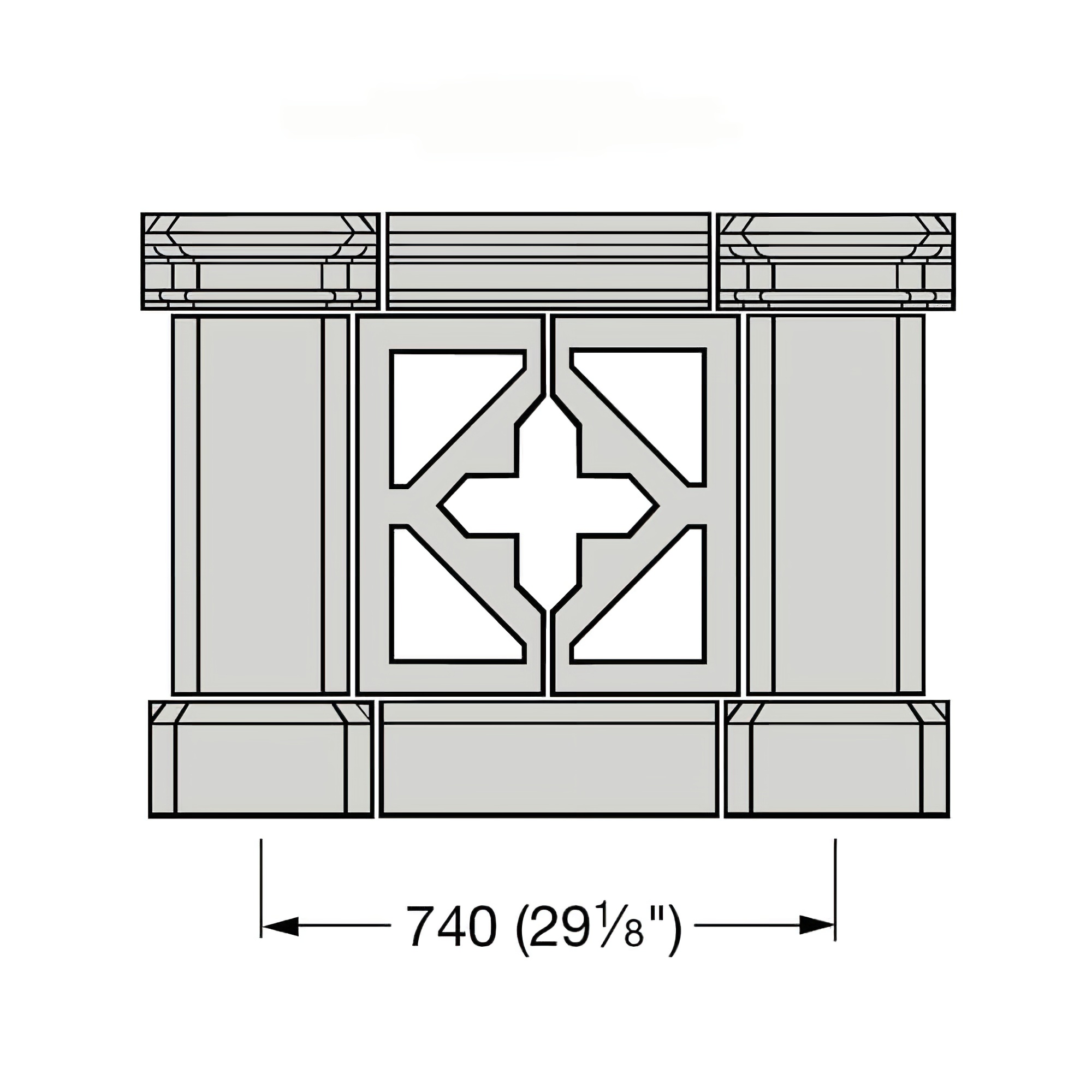 Balkongeländer Balustrade Beton kaufen - Parapatum / Sand