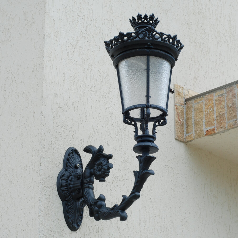 Gartenleuchte zur Wandmontage - nostalgisch - Baucis / Anthrazit