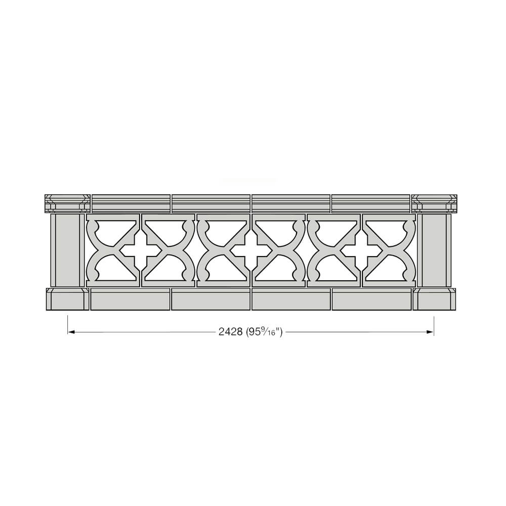 Balustrade Parapet individuell Stein - Baranda / Sand