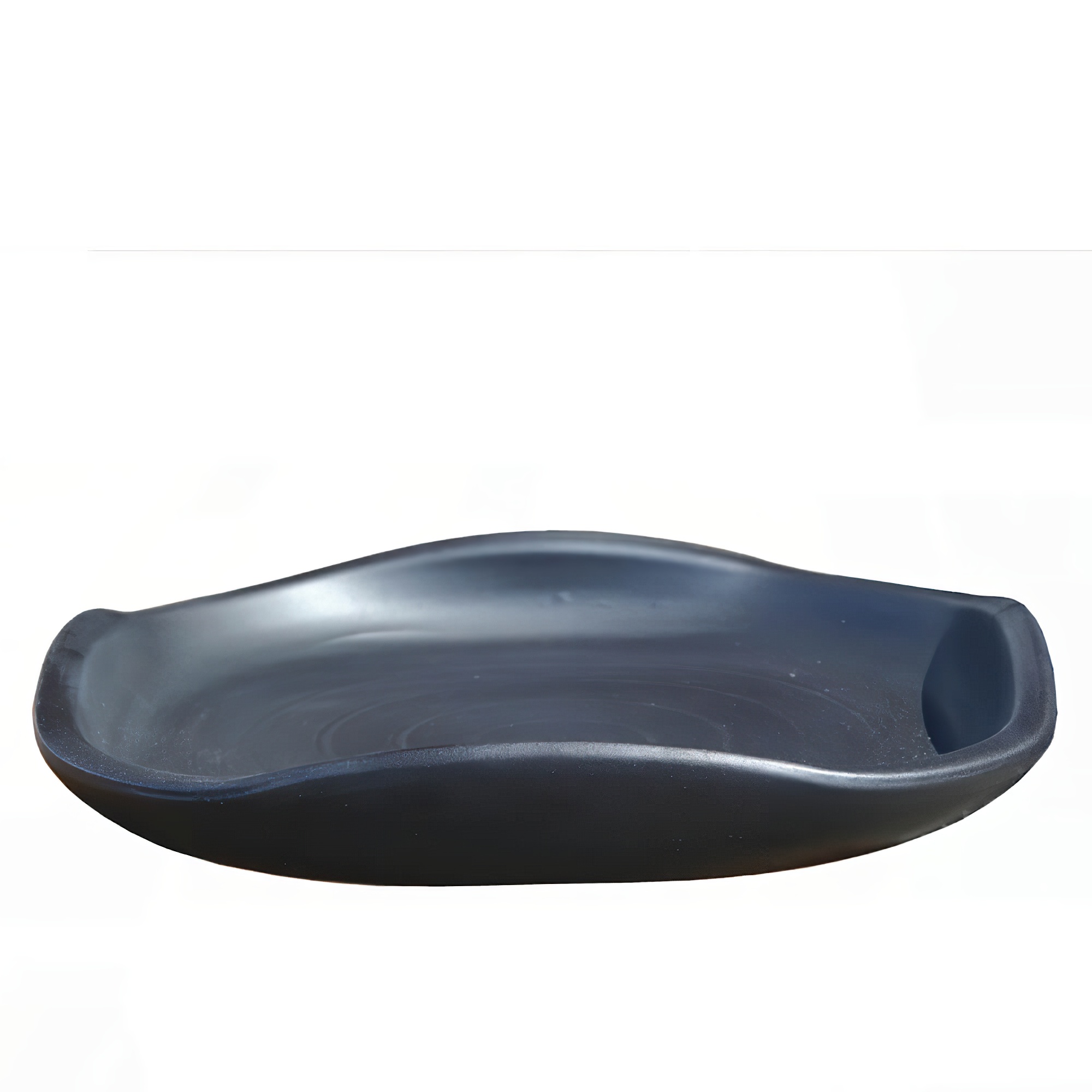 Moderne schwarze Gartendekoration in Form einer Keramikschale
