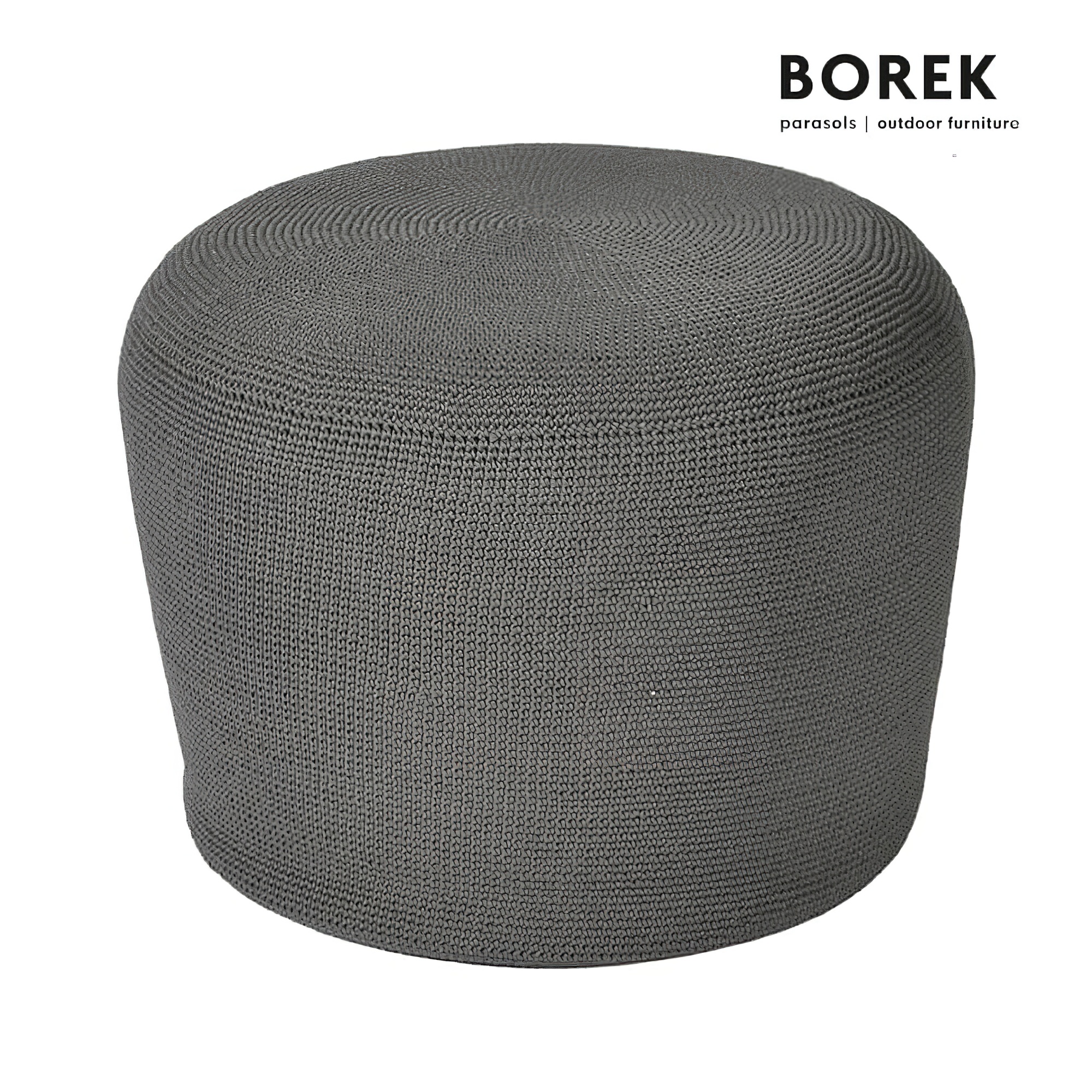 Borek Sitzsack aus Ardenza-Rope 40cm hoch - Crochette Kissenstuhl / Anthrazit