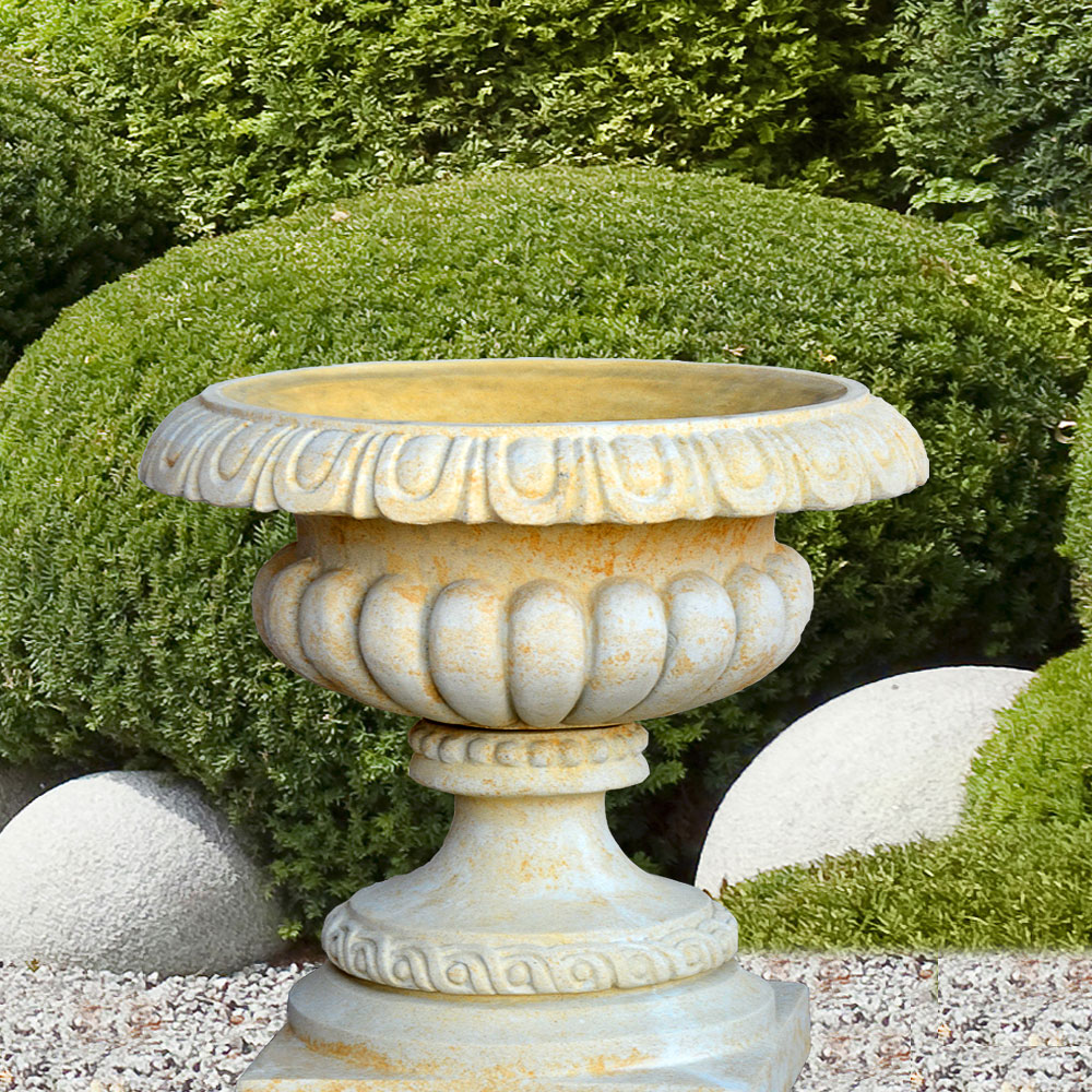 Historisches Garten Pflanzgefäß - Versaille / Portland weiß