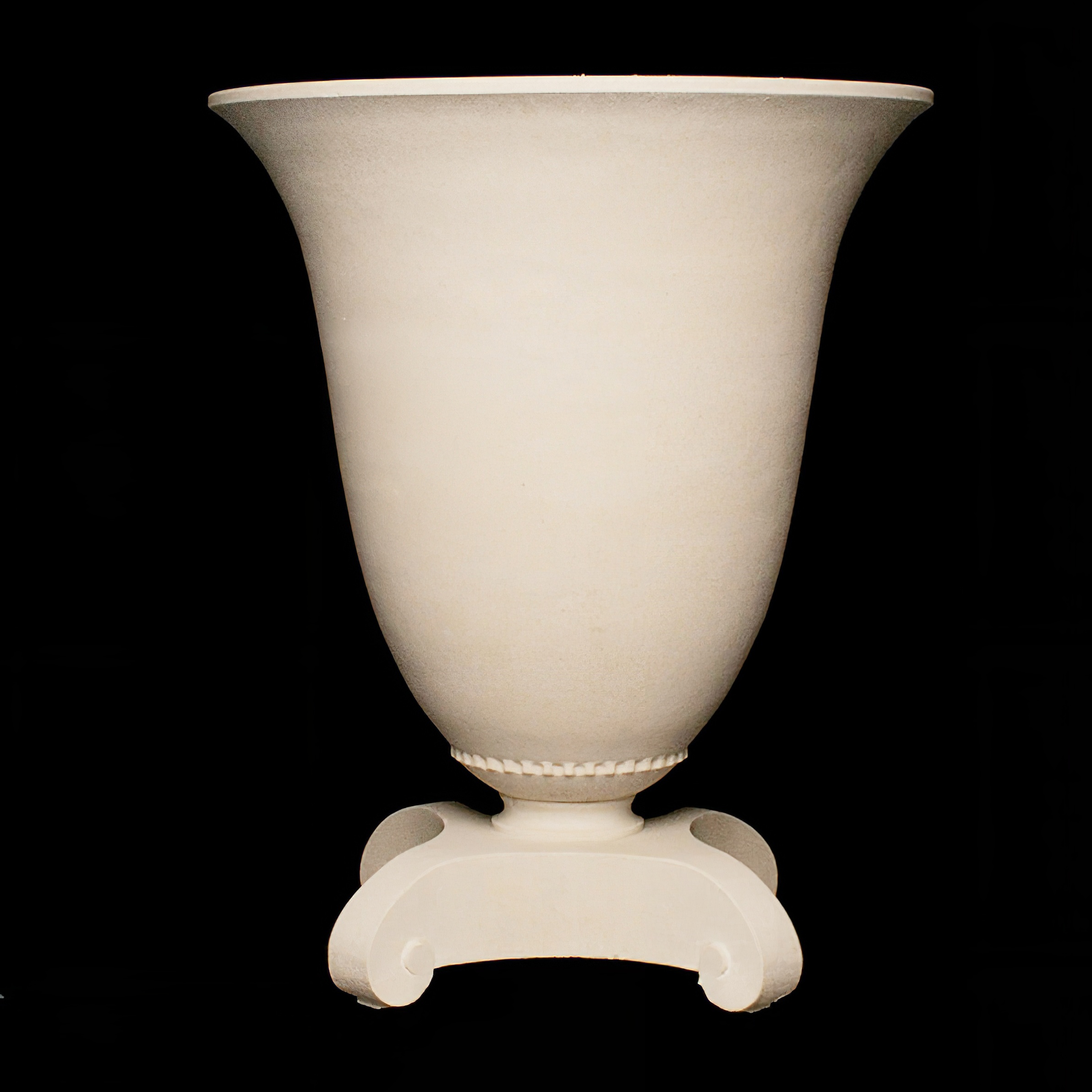 Englische Blumenamphore Steinguss - Hestia / Sand