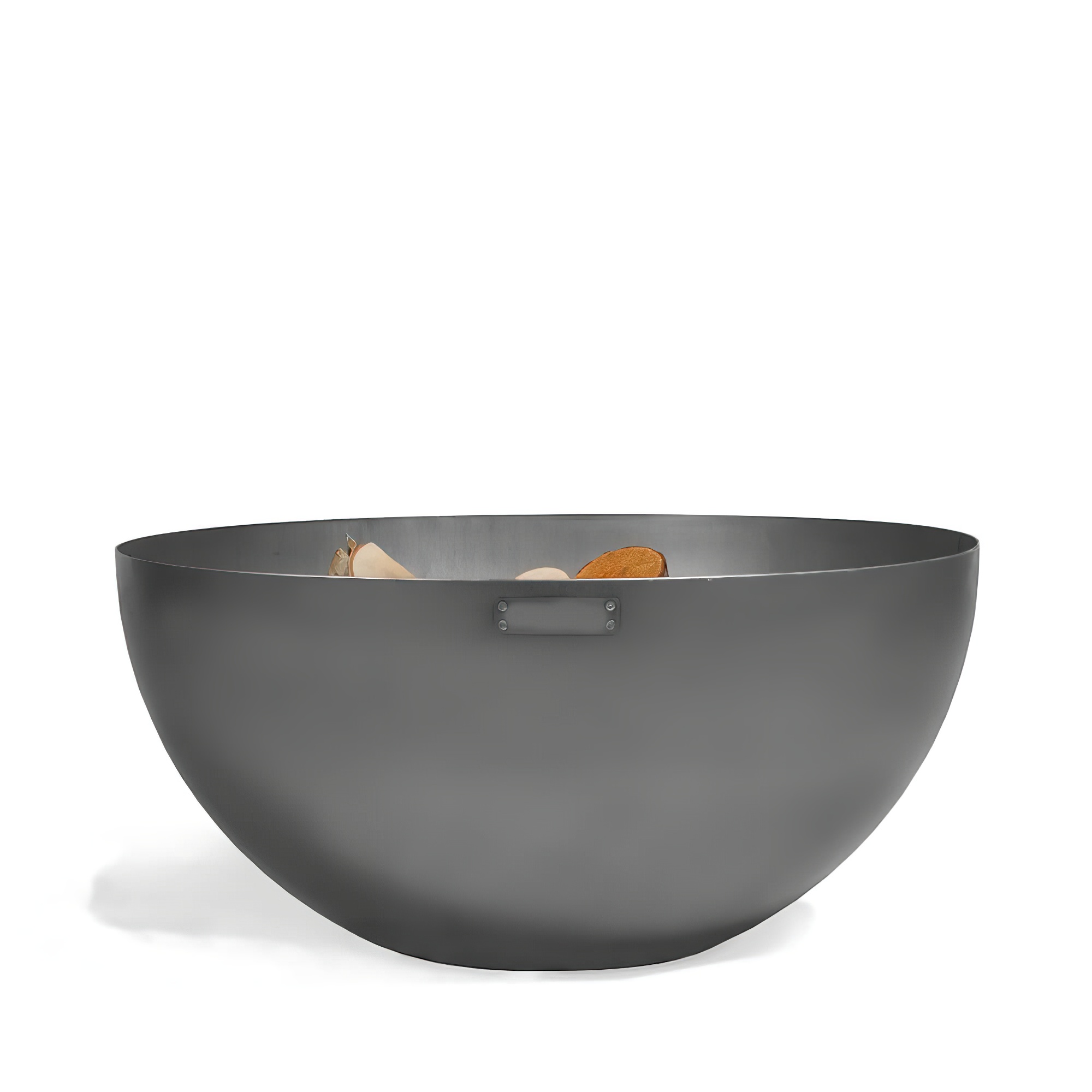 Moderne Feuerschale als glatte Halbkugel - Feuerstelle für draußen - Megalo Feuerschale / ohne Abdeckung