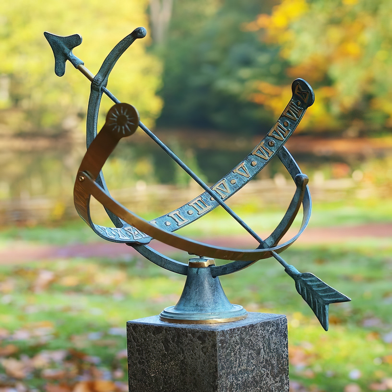 Globus Sonnenuhr aus Bronze - Vincente