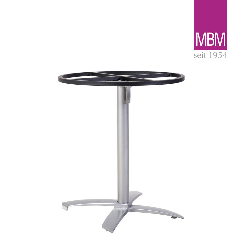 Metall Gartentisch rund - MBM - modern - Resysta Tischplatte - Bistro Tisch