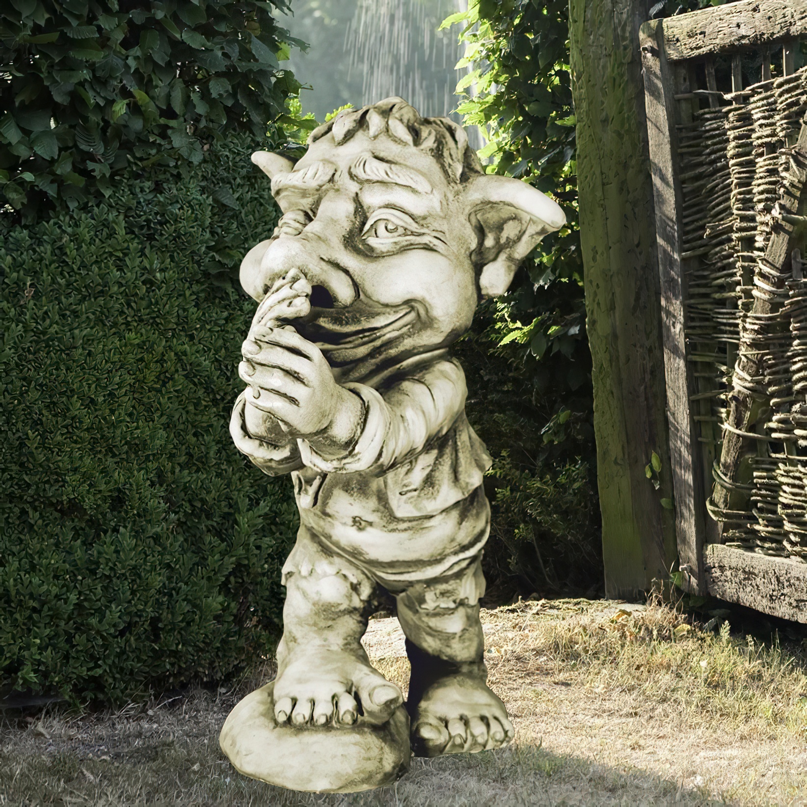 Lustige Steinguss Wichtelfigur - Roalt