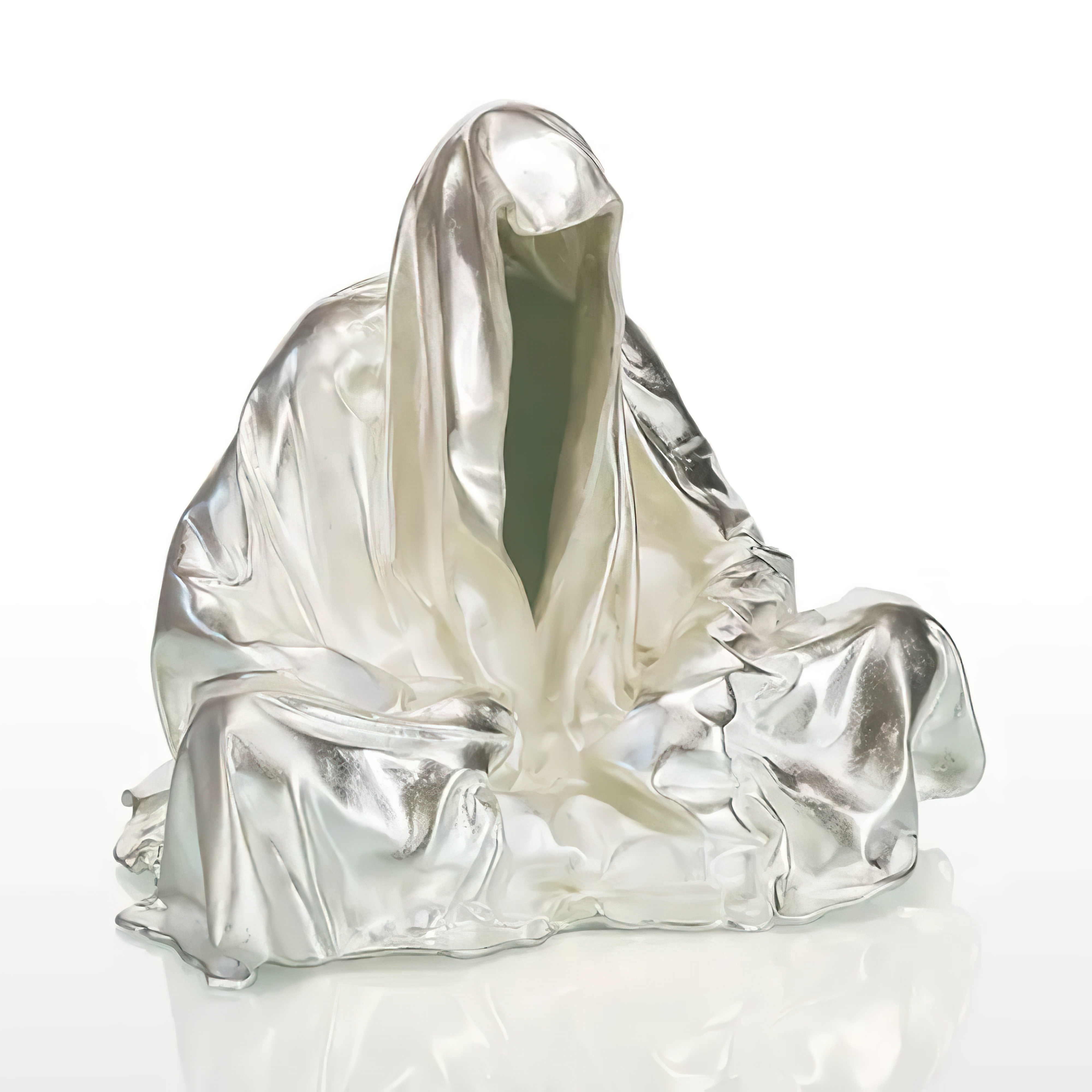 Limitierter Wächter der Zeit aus Bronze - versilbert - Guardian of Time - Silber