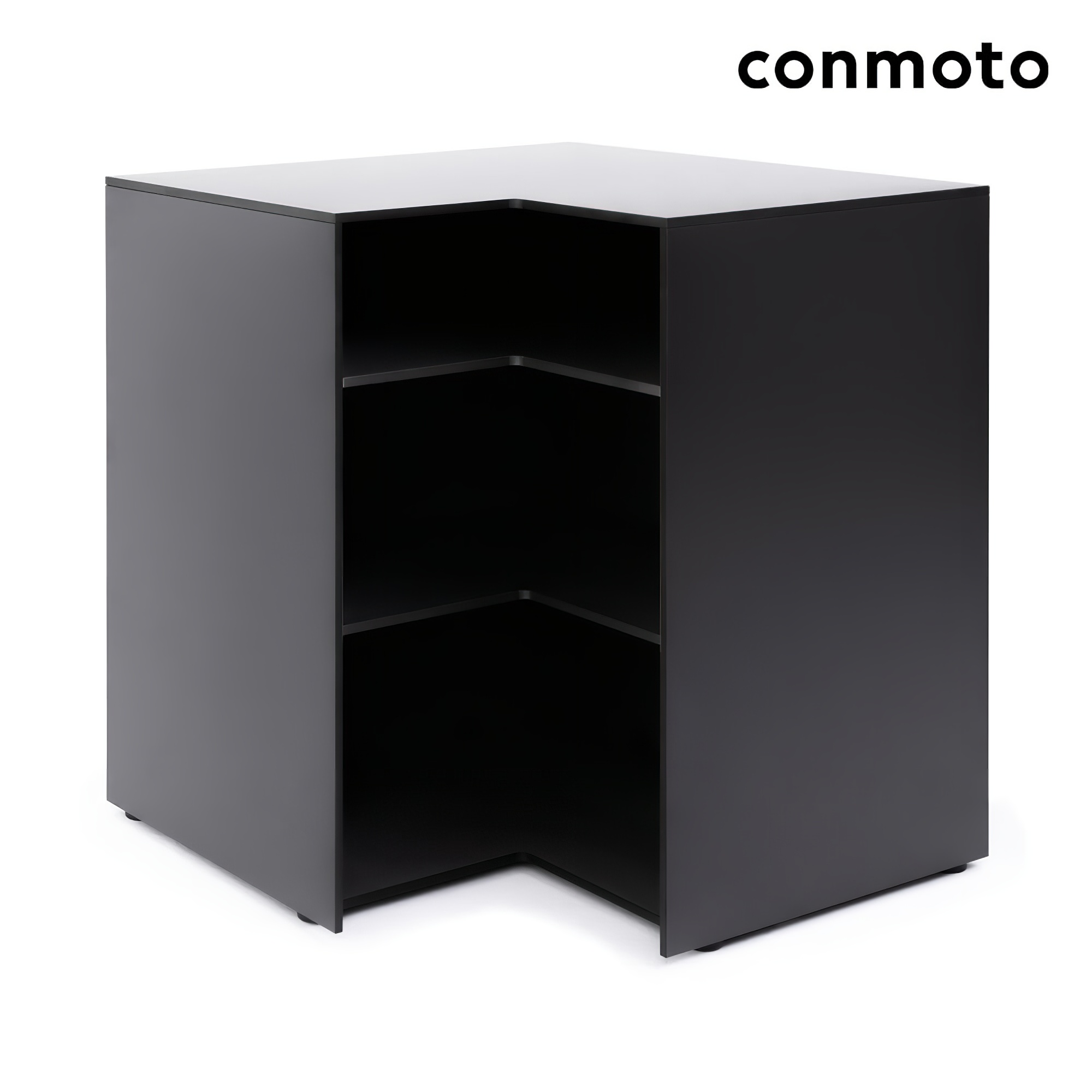 Moderner Eckschrank in Anthrazit aus HPL für Outdoor-Küchen - Ticino Corner