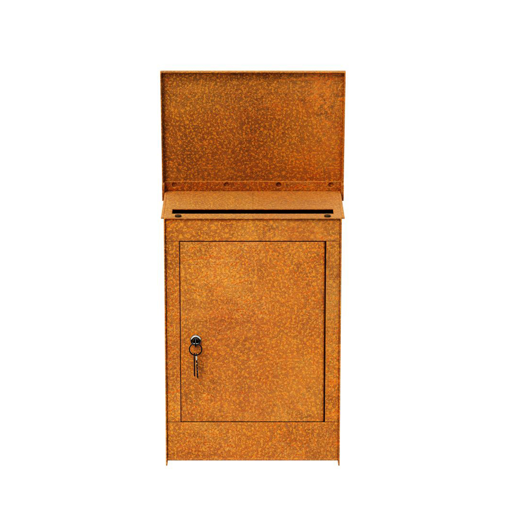 Wandbriefkasten aus Cortenstahl Kompakte & stilvolle Lösung