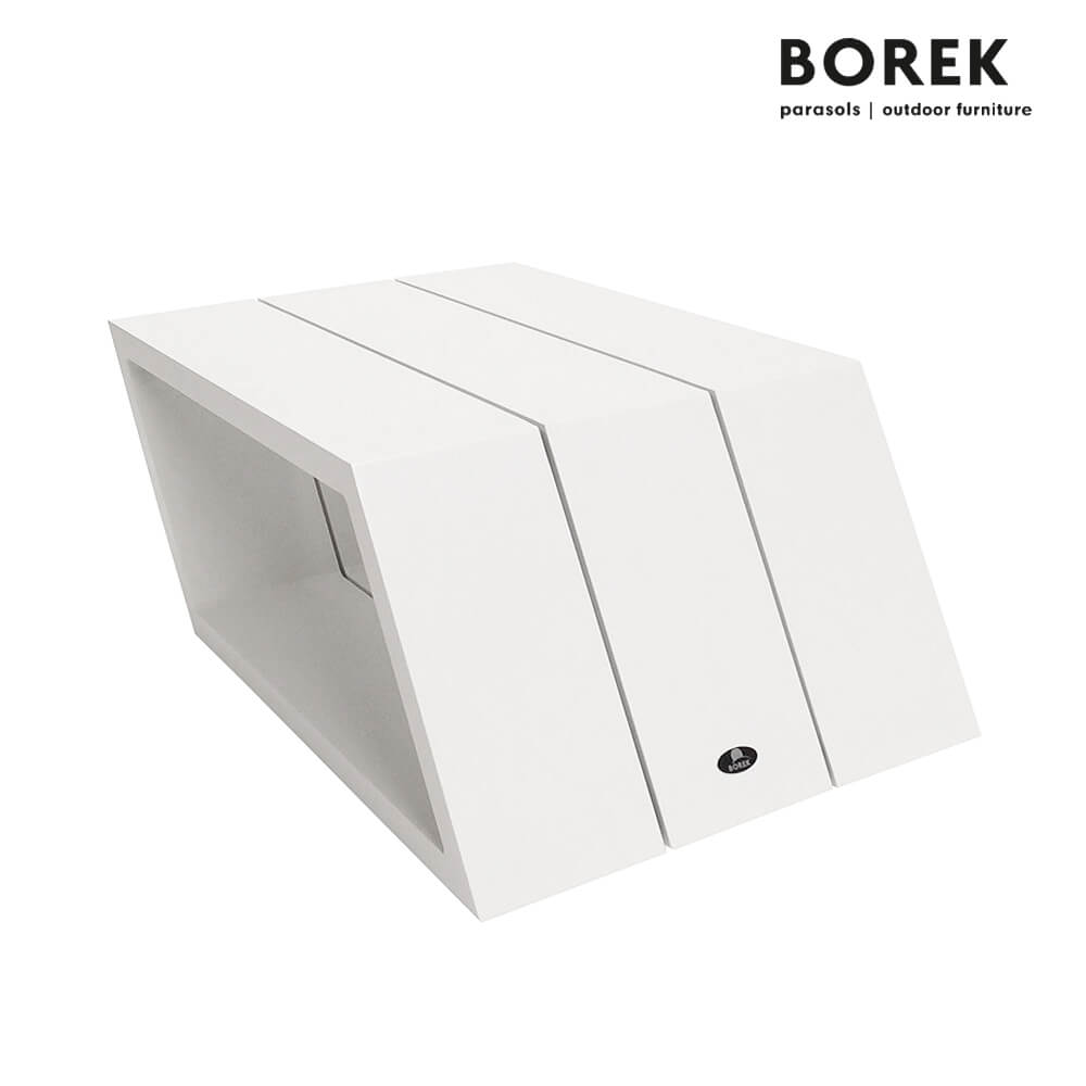 Outdoor Beistelltisch aus Aluminium von Borek - 32x49x83cm - Viking Beistelltisch