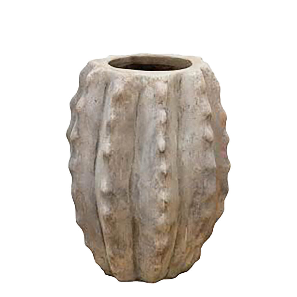 Pflanzvase für draußen - Terrakotta - Kaktus-Optik - Timia