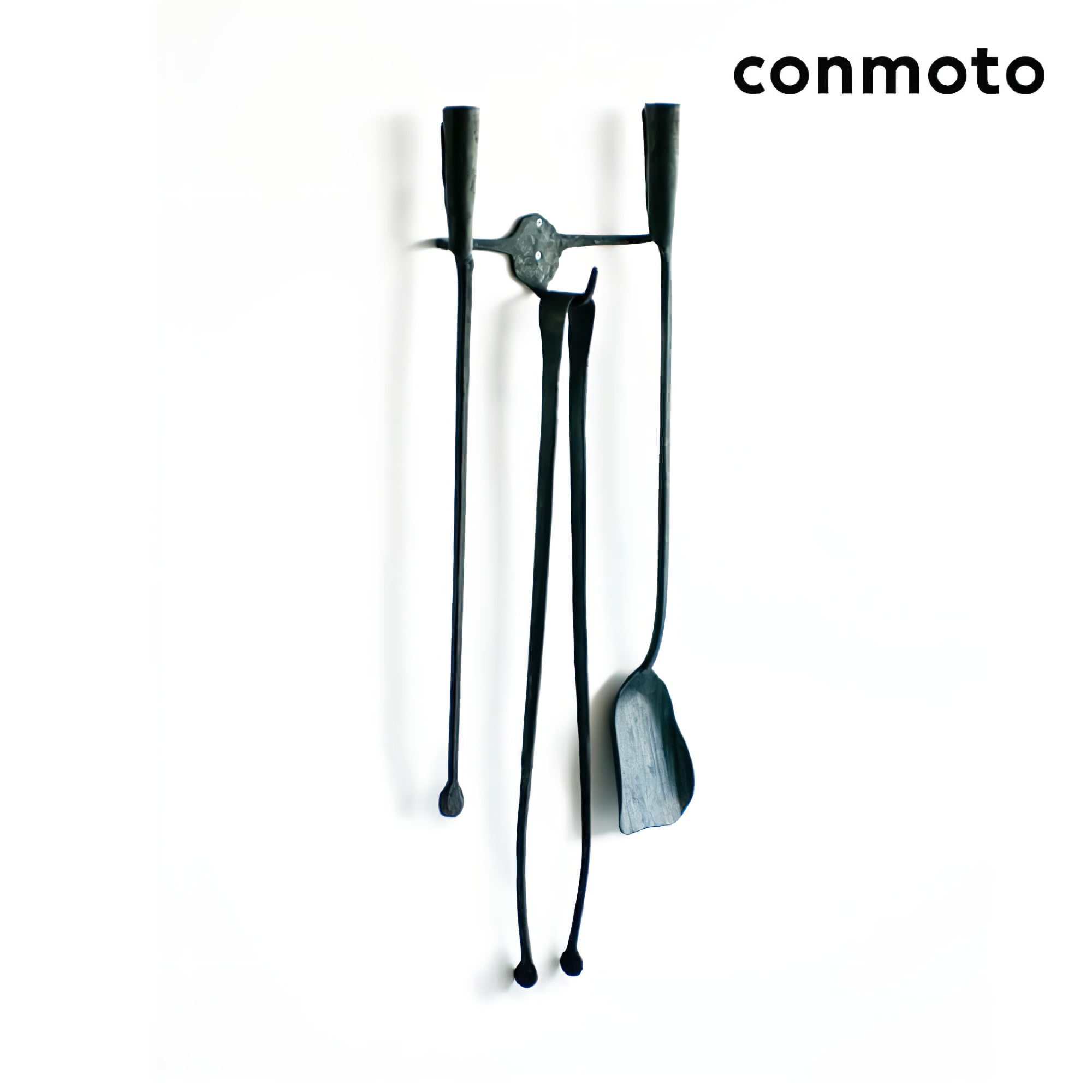 Wandhalterung für Kaminbesteck - schwarz - A Ferro E Fuoco