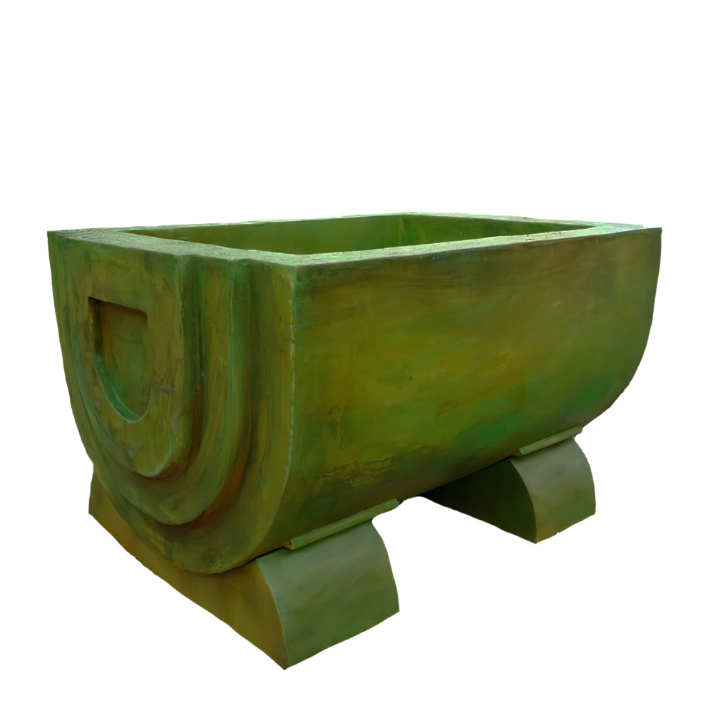 Großer Pflanztrog aus Steinguss für den Garten - verschiedene Farben - Makaria / Arkadia