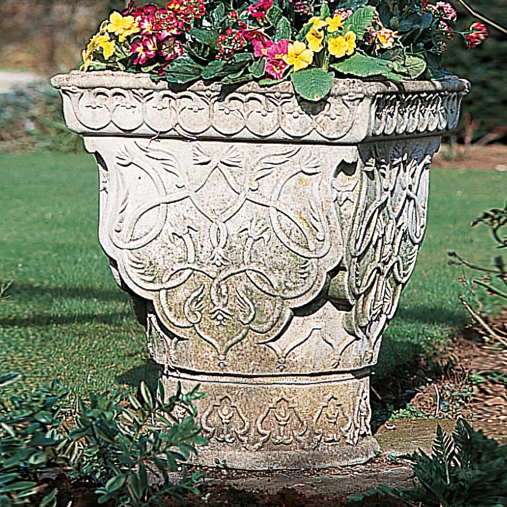 Garten Steingefäß antik - Maiden Castle / Sand