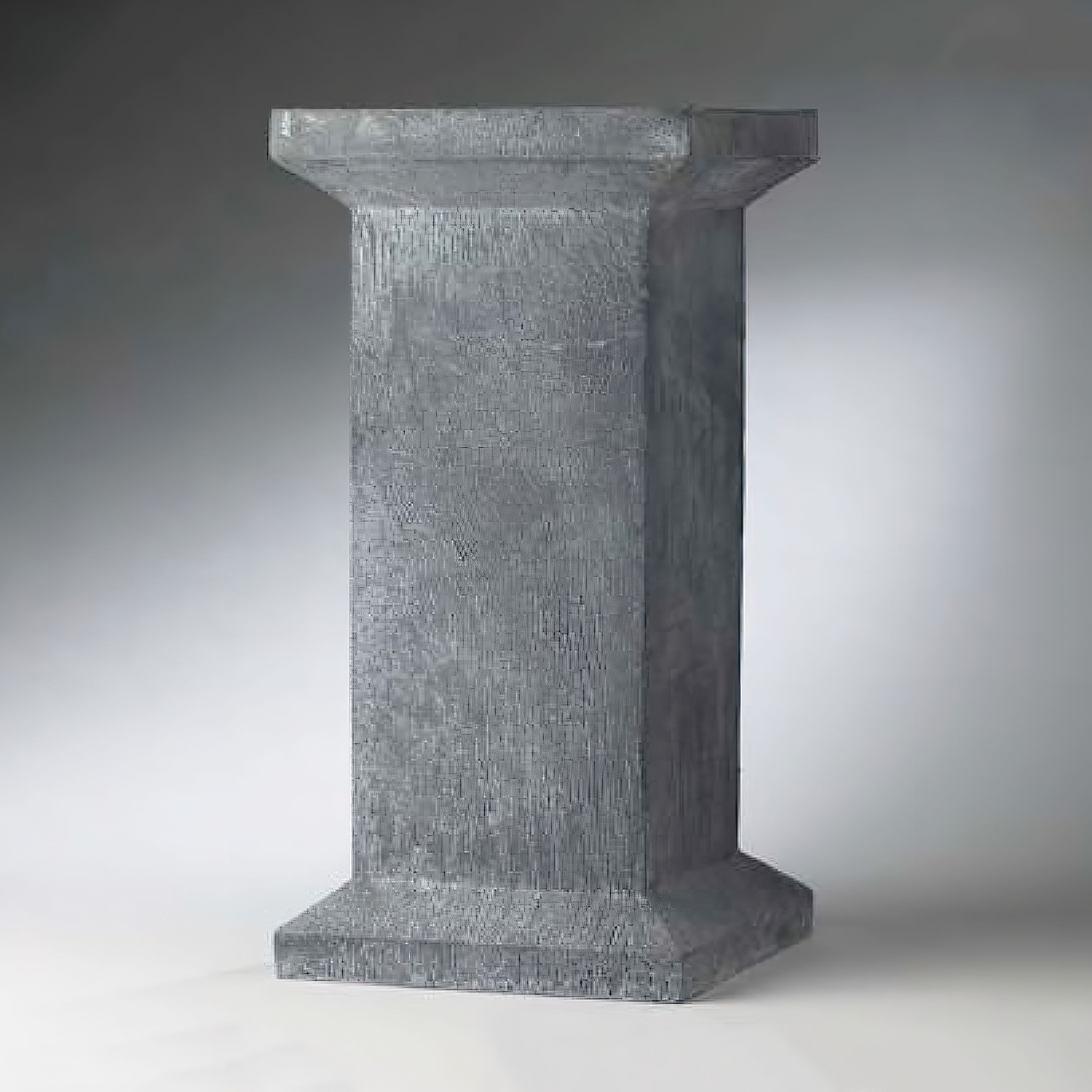 Stilvolles Garten Podest aus Metall für Pflanzgefäße - Greoleum Goda / 110x42x42cm (HxBxT) / Stahl galvanisiert