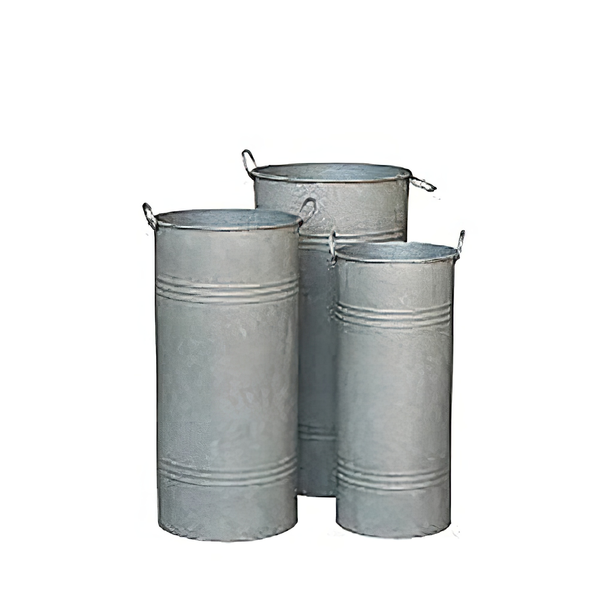 Garten Pflanz- und Dekogefäße aus Zink - 3er Set - Leganes / Grau