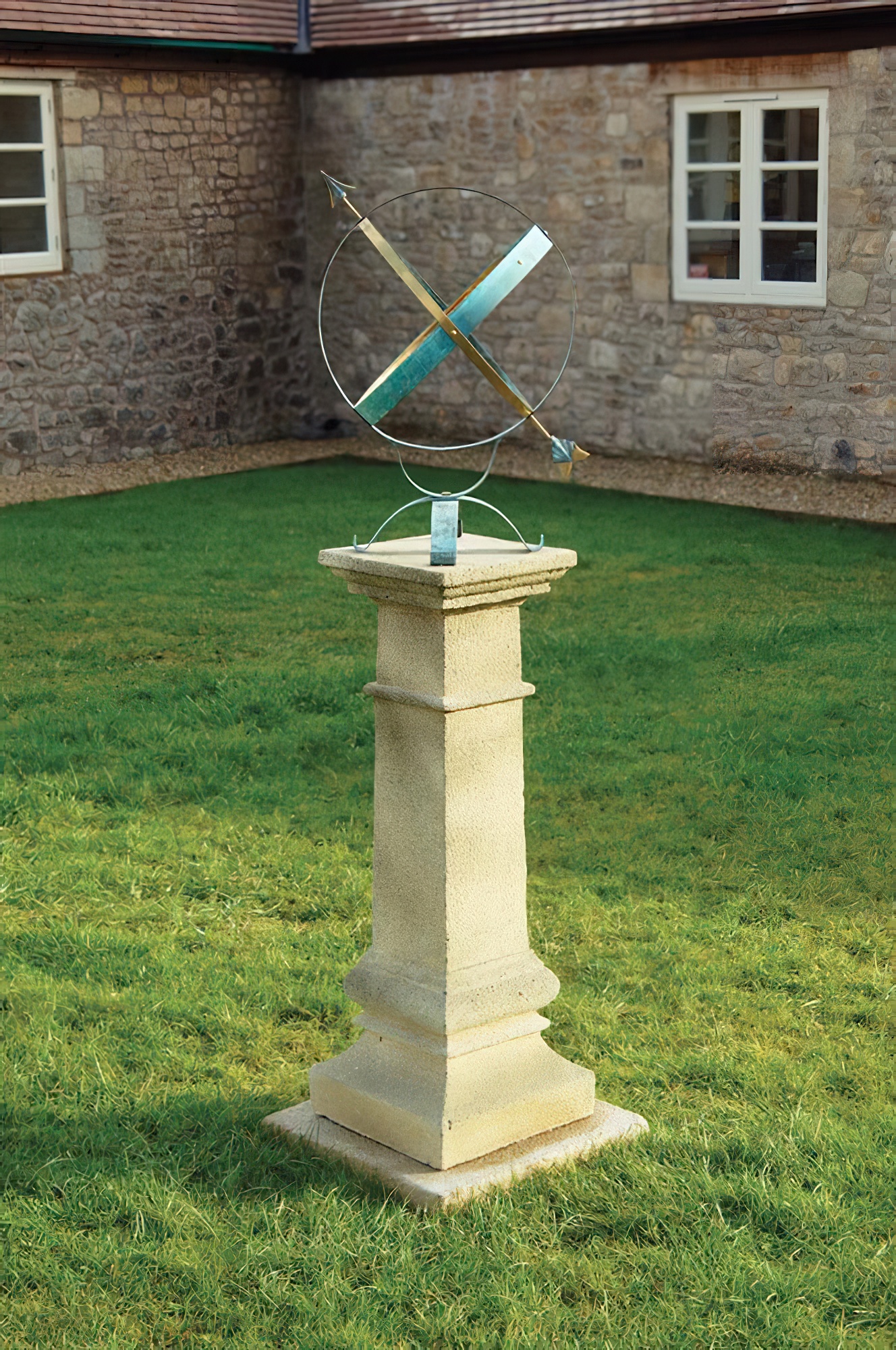 Antik Gartensäule aus Steinguss - Tempare