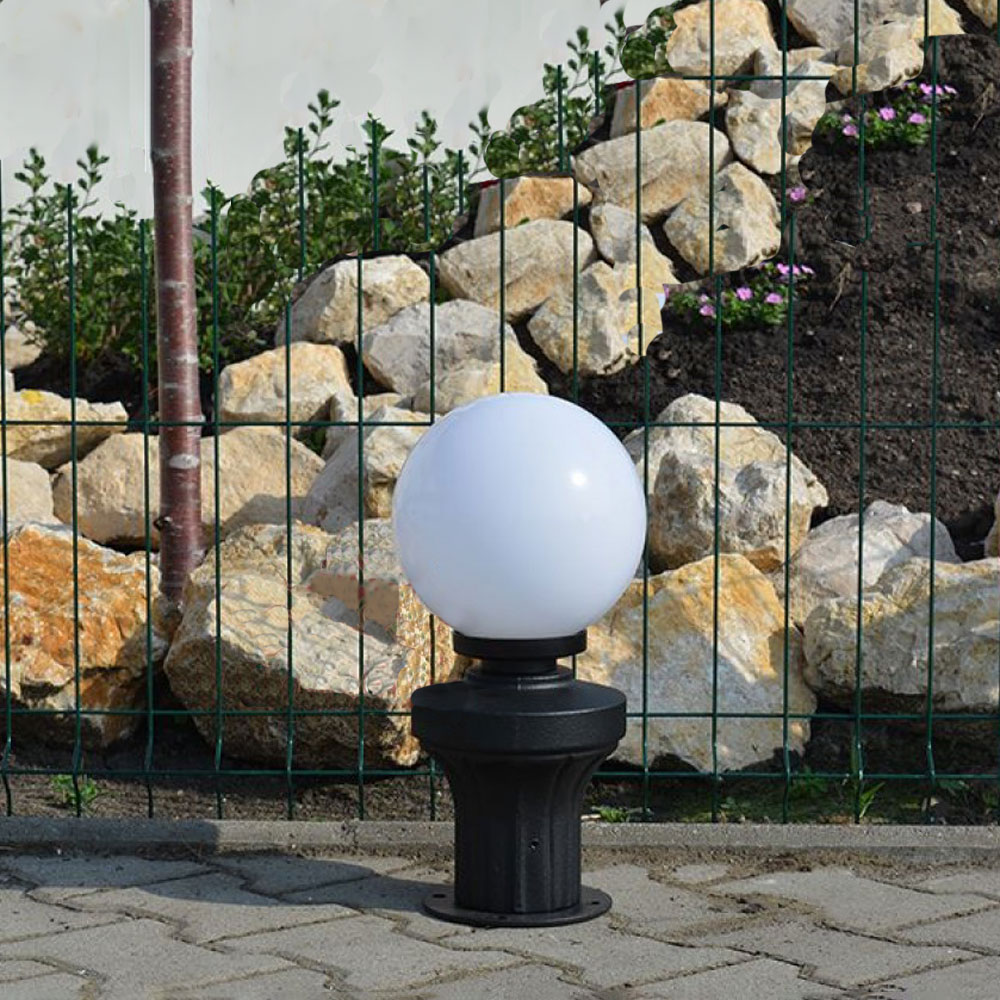 Mini Pfeilerleuchte aus Gusseisen für die Stadt und den Garten - Valka / Grün