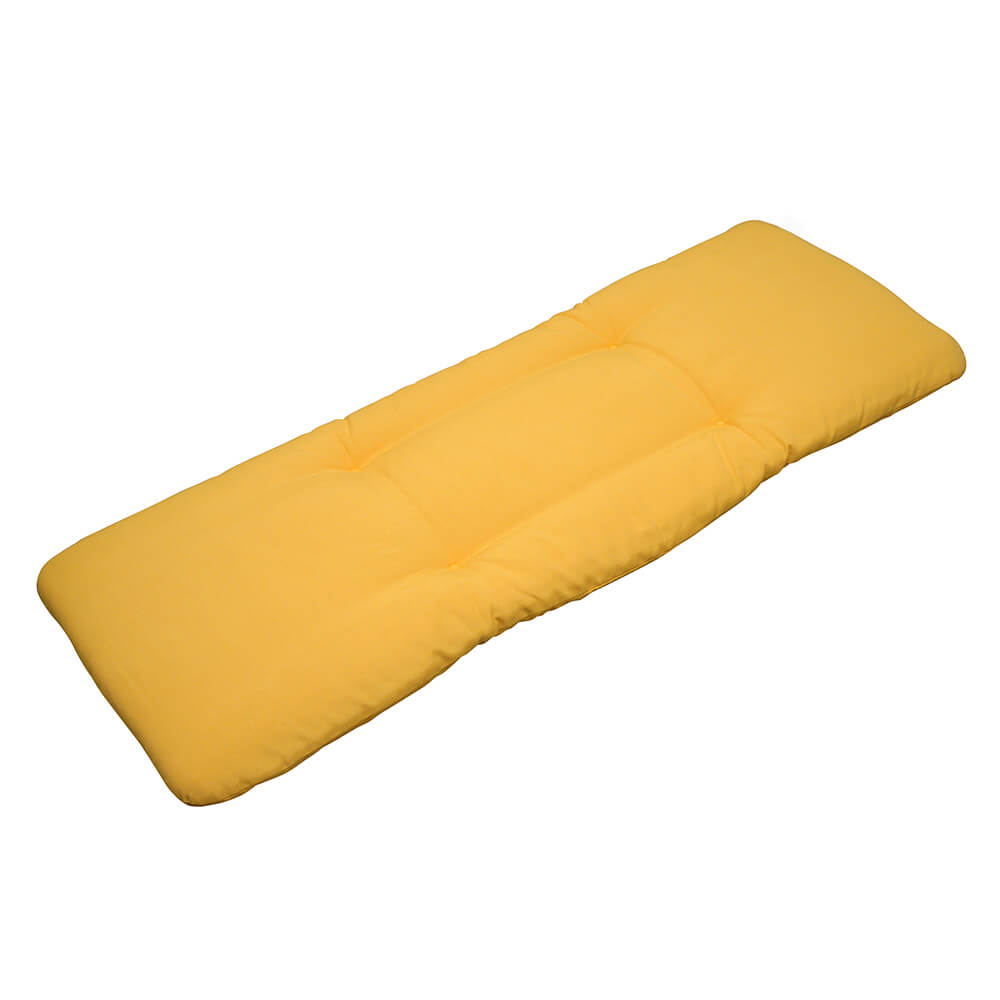 Bequeme Bankauflage 114 cm für den Außenbereich - Baumwolle - Picta Bankauflage / Gelb