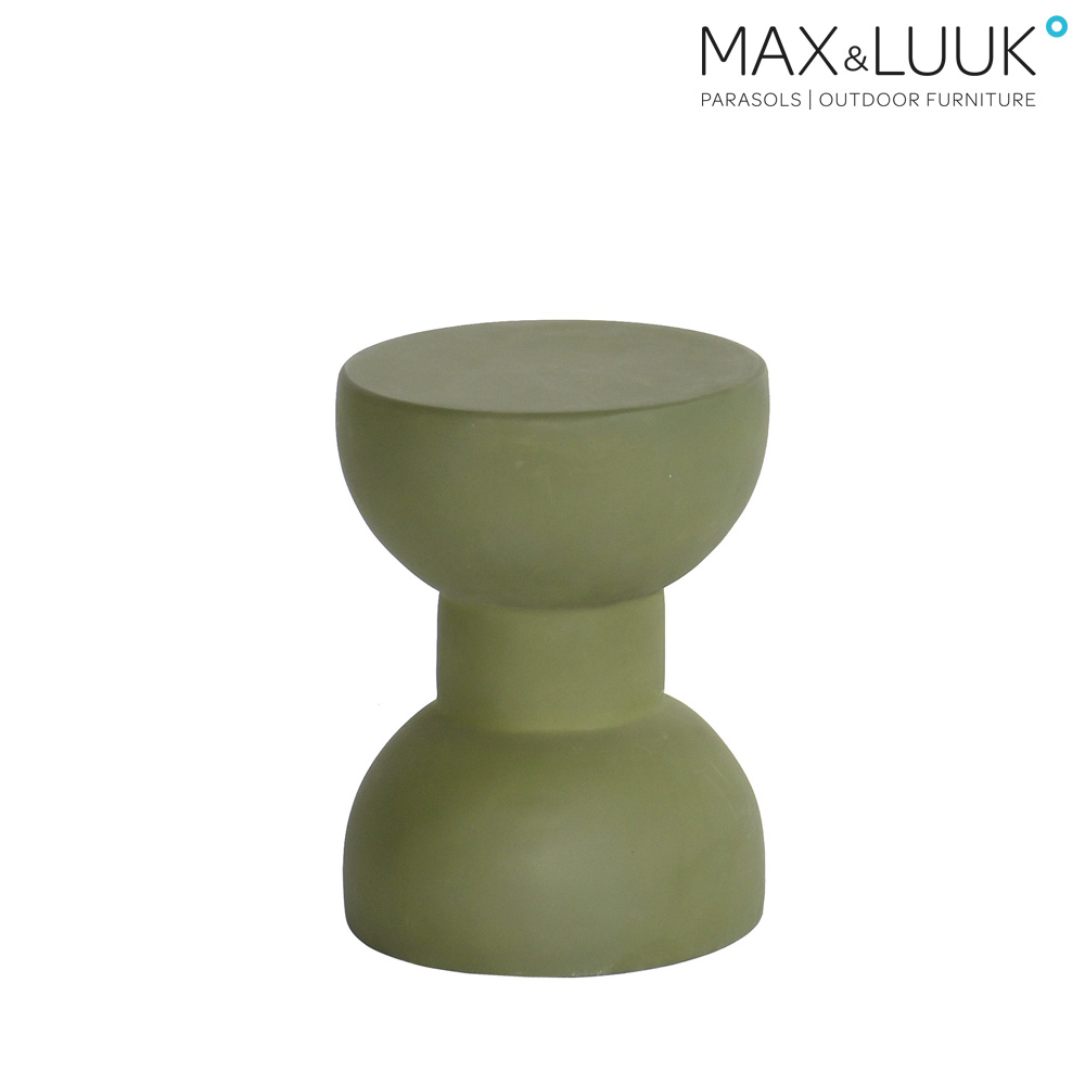 Runder Outdoor Beistelltisch in grün von Max & Luuk - Fiberglas - Axel Beistelltisch